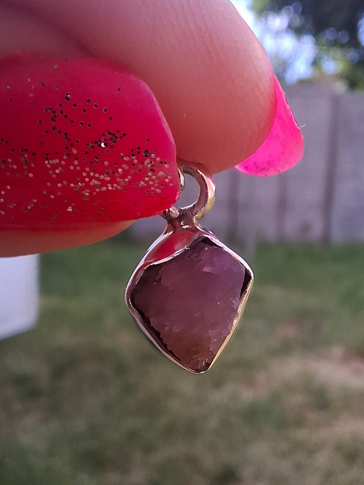 Pink Tourmaline Pendant, 925 Silver, Crystal (Ref: PT79)
