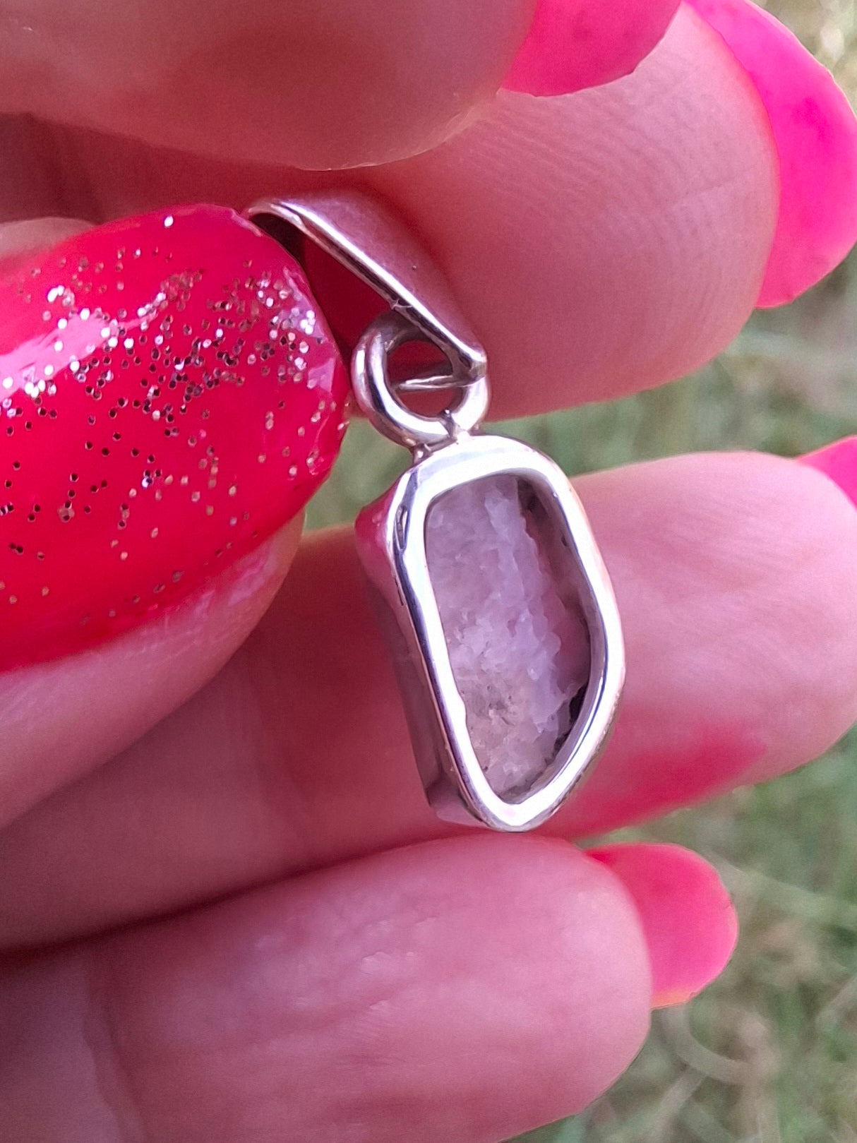 Pink Tourmaline Pendant, 925 Silver, Crystal (Ref: PT41)