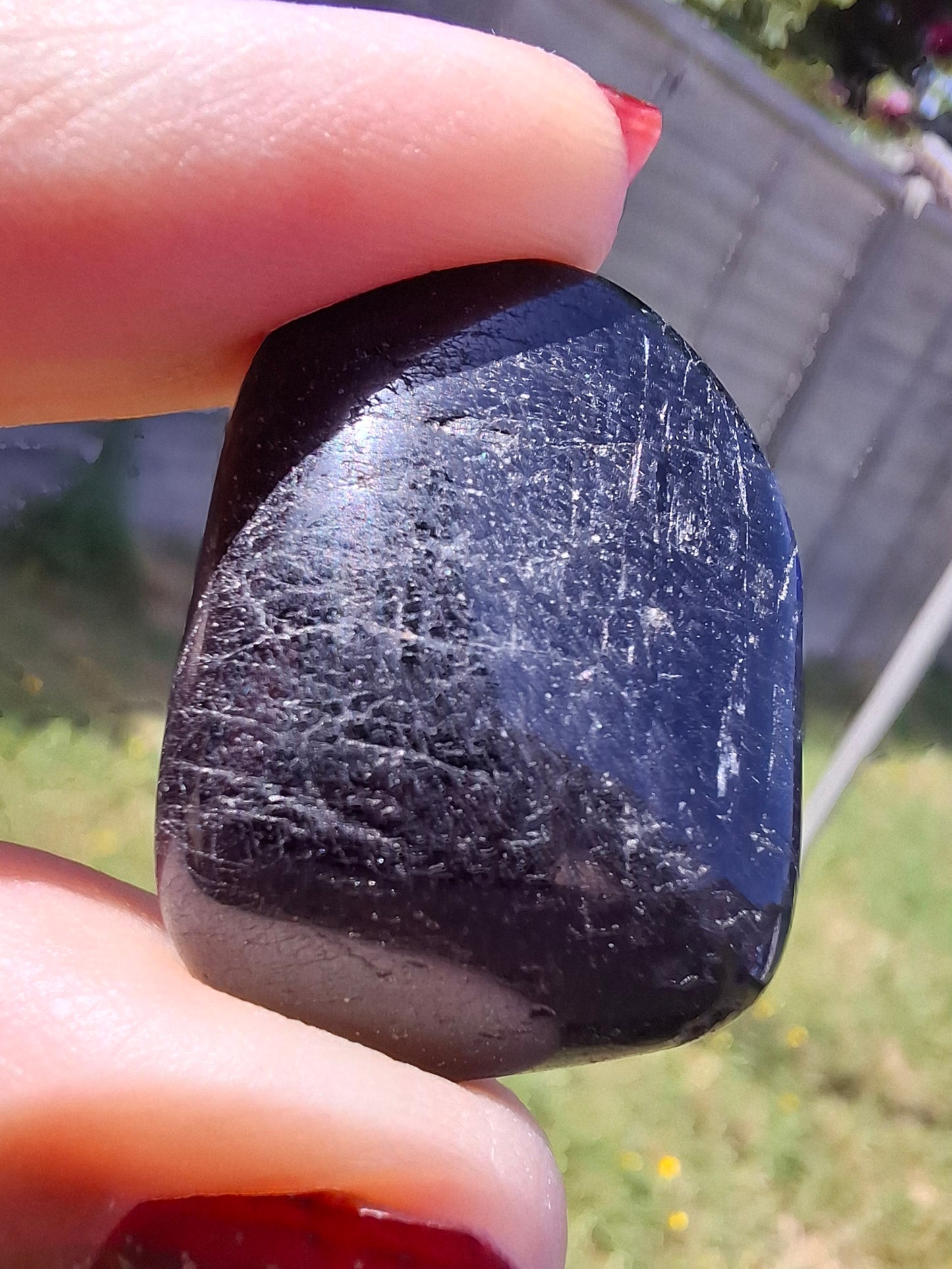 Black Tourmaline, Tumble Stone, Crystal (Ref: T221)