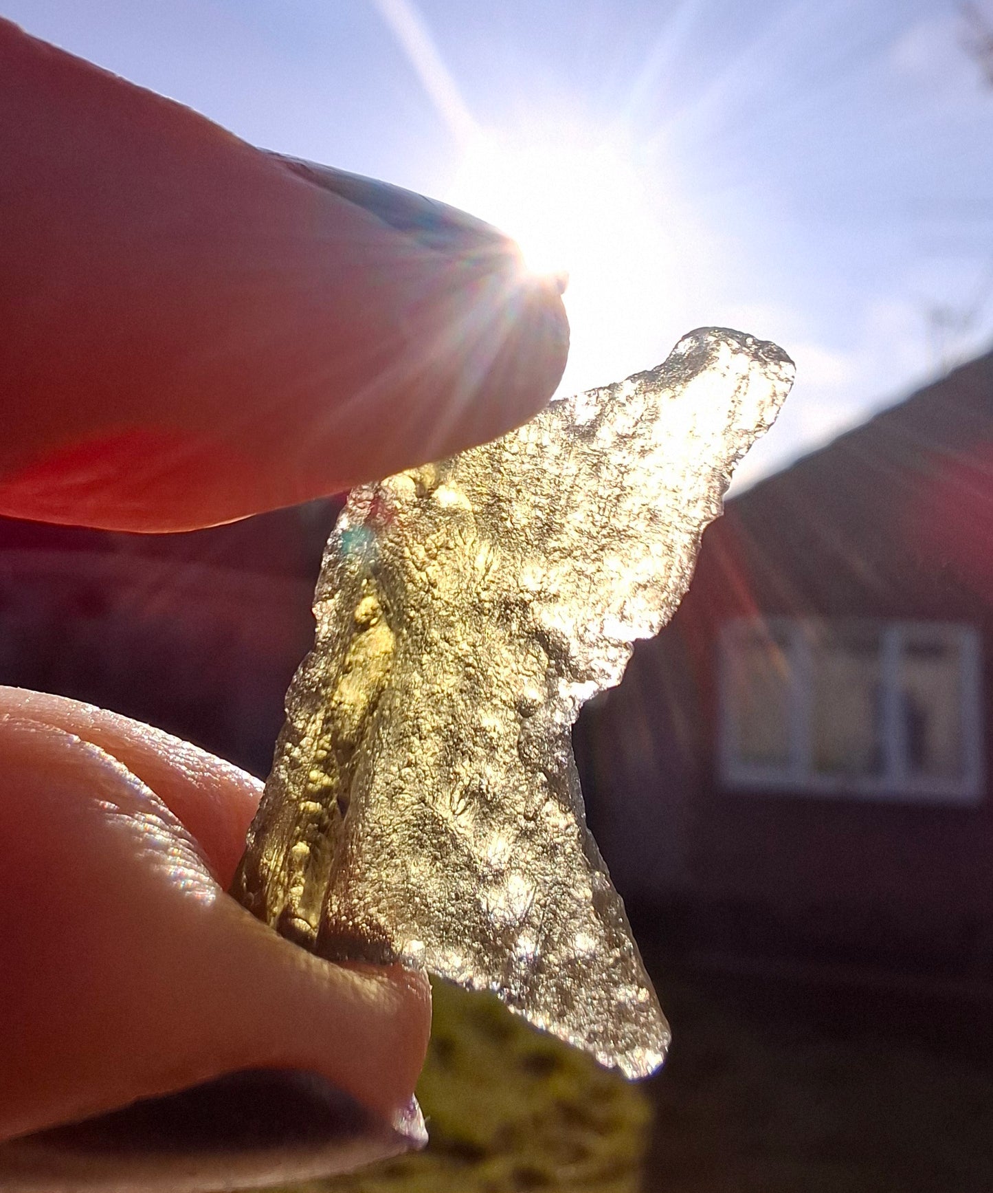 Moldavite Piece, 1.07g, Tektite (Ref: 1394)