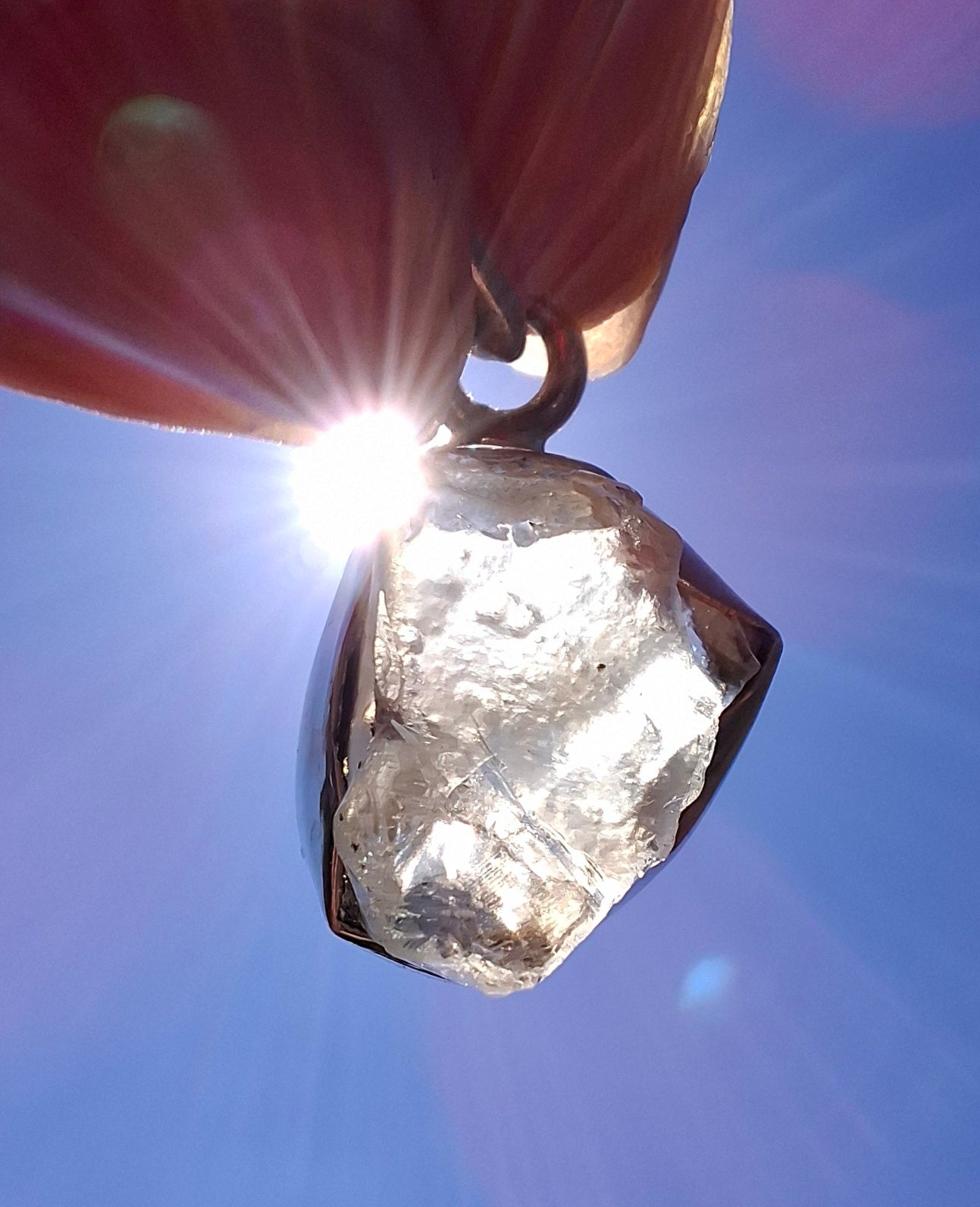 Libyan Desert Glass Pendant, 925 Silver, Tektite (Ref: LP107)