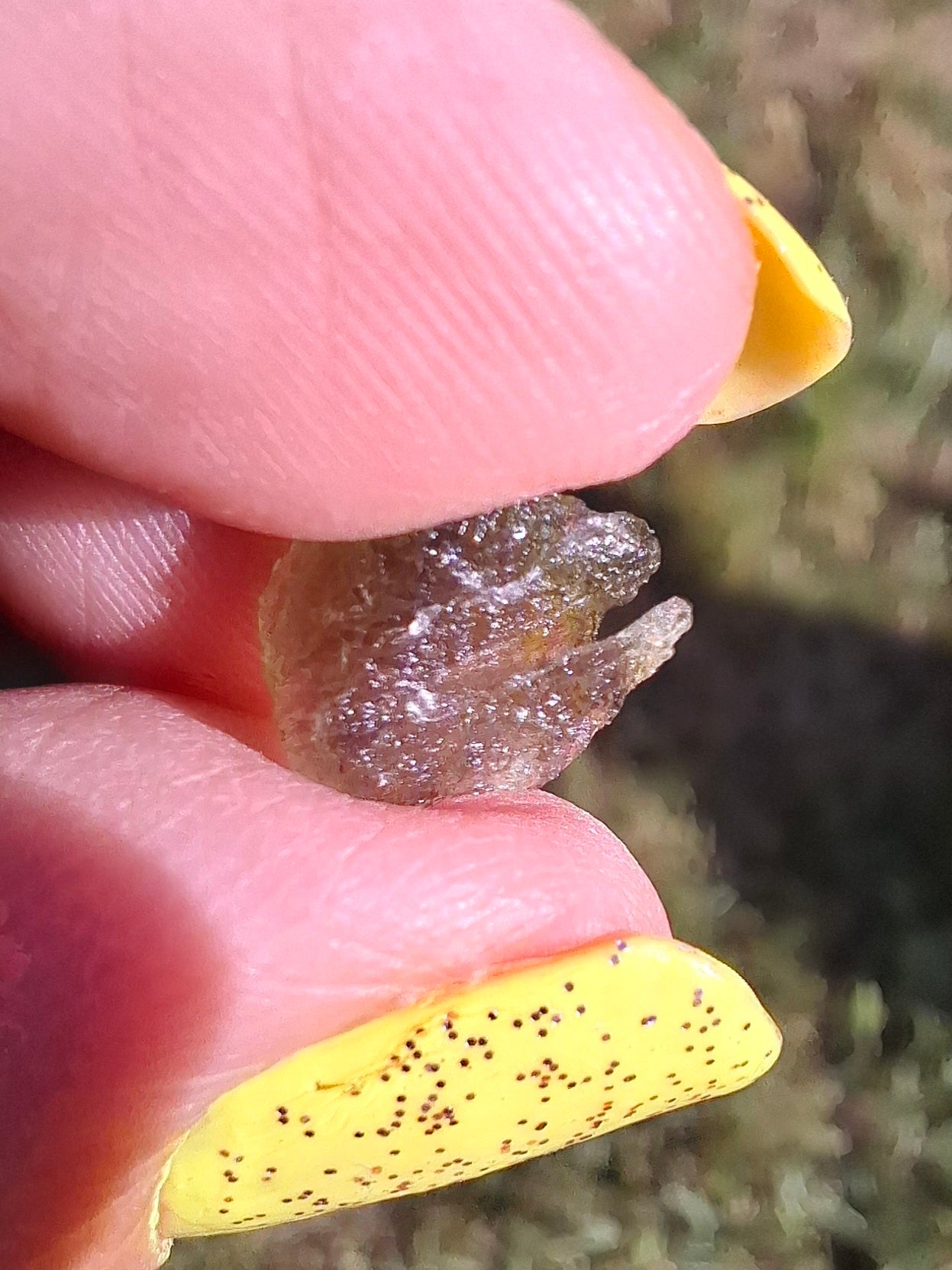Moldavite small Piece, 0.41g, Tektite (Ref: 1482)