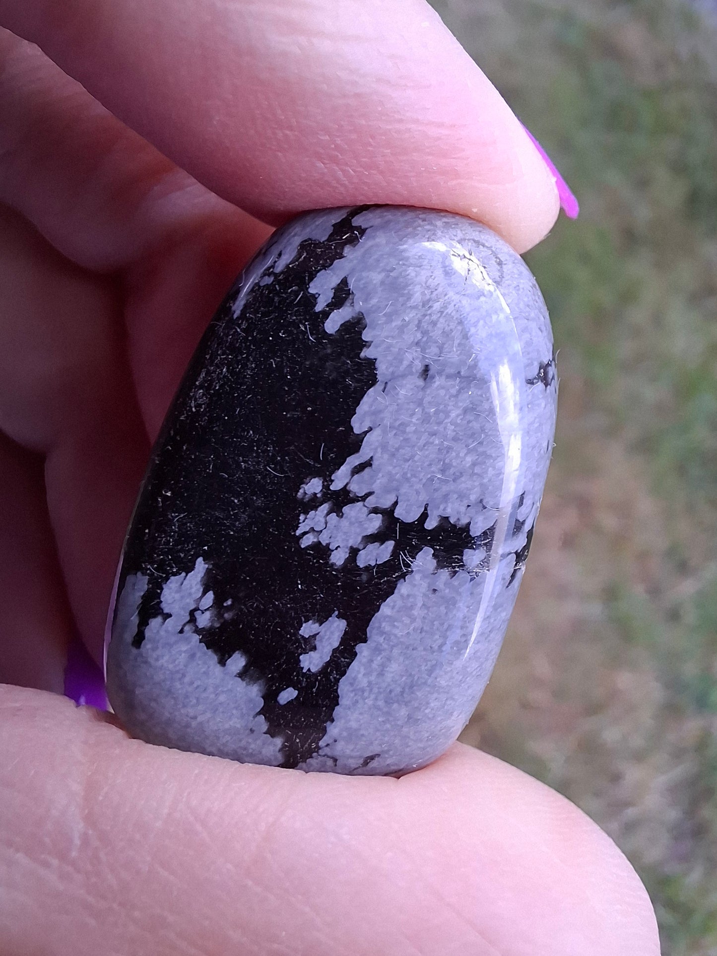 Snowflake Obsidian, Tumble Stone, Crystal (Ref: T99)