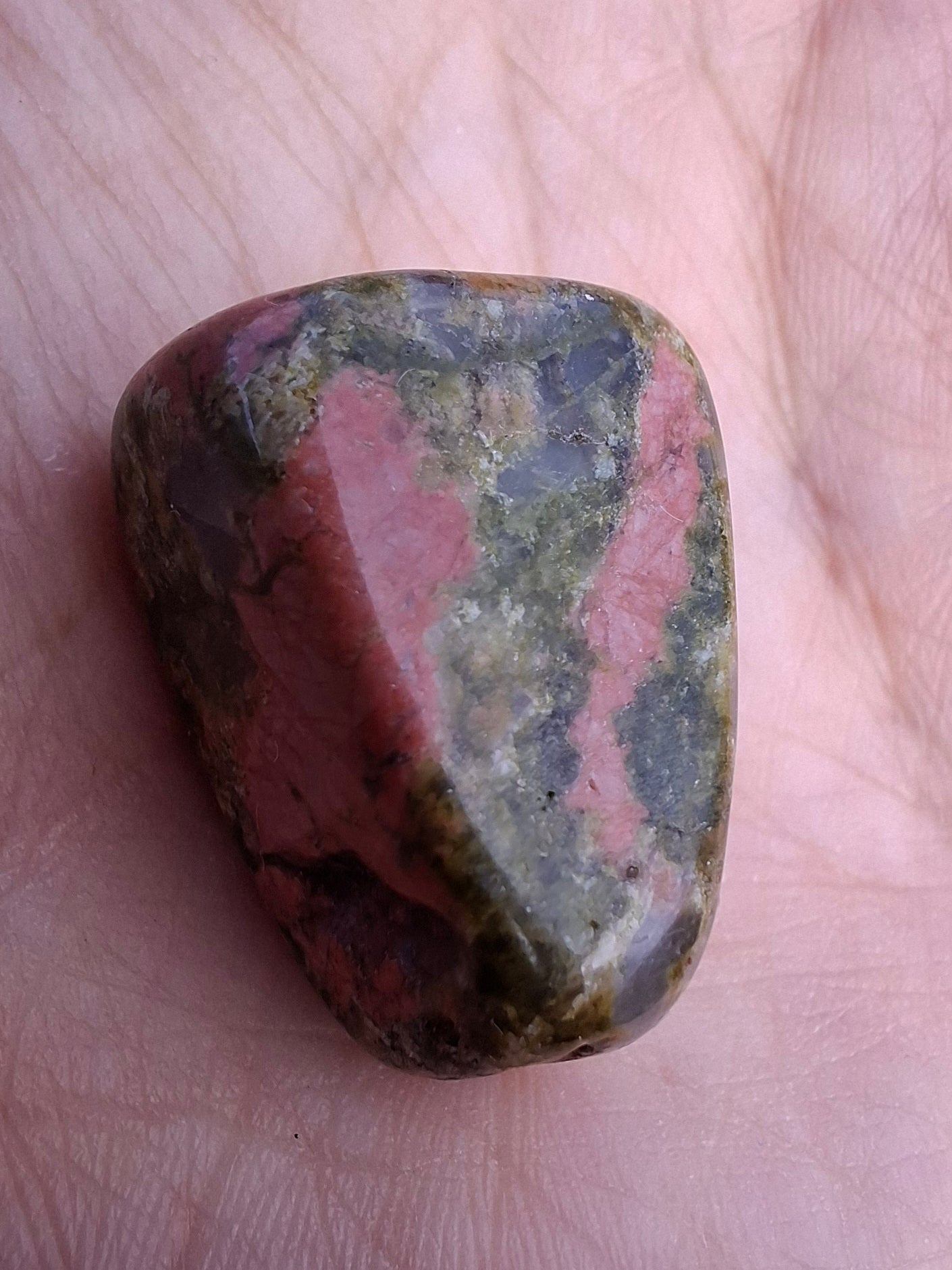 Unakite, Tumble Stone, Crystal (Ref: T185)