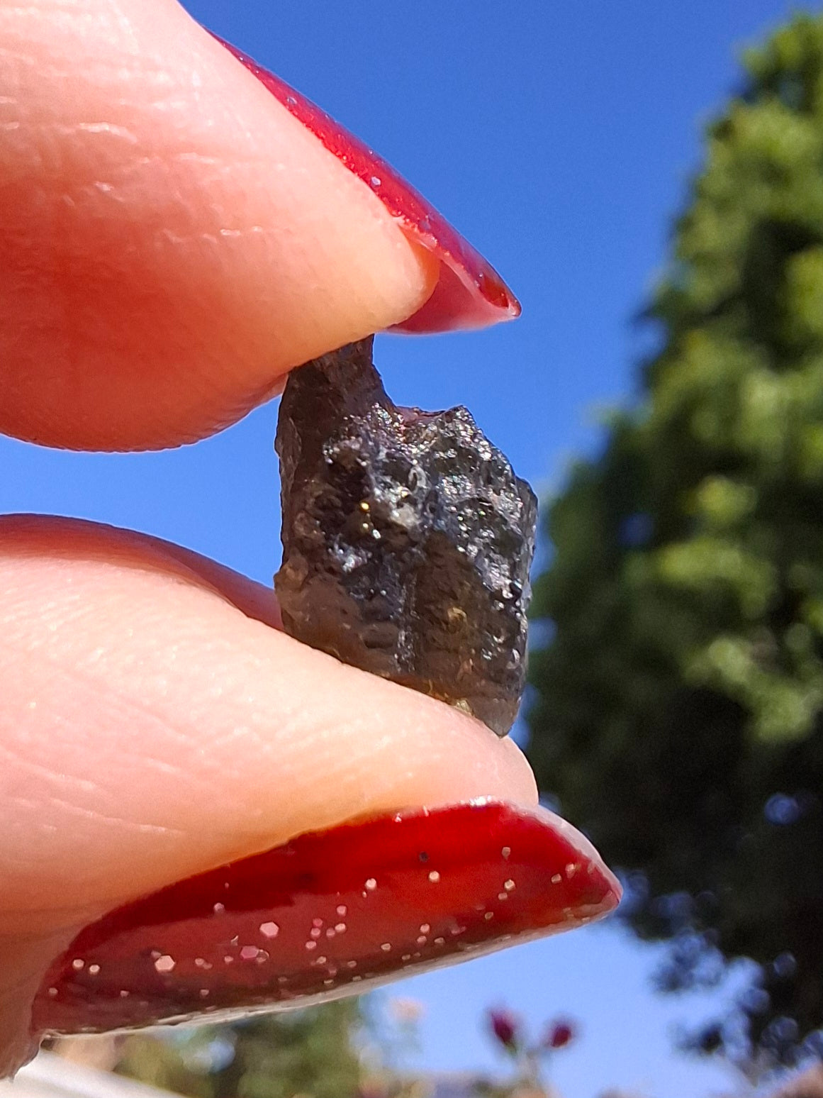 Moldavite Piece, 0.59g, Tektite (Ref: 1465)