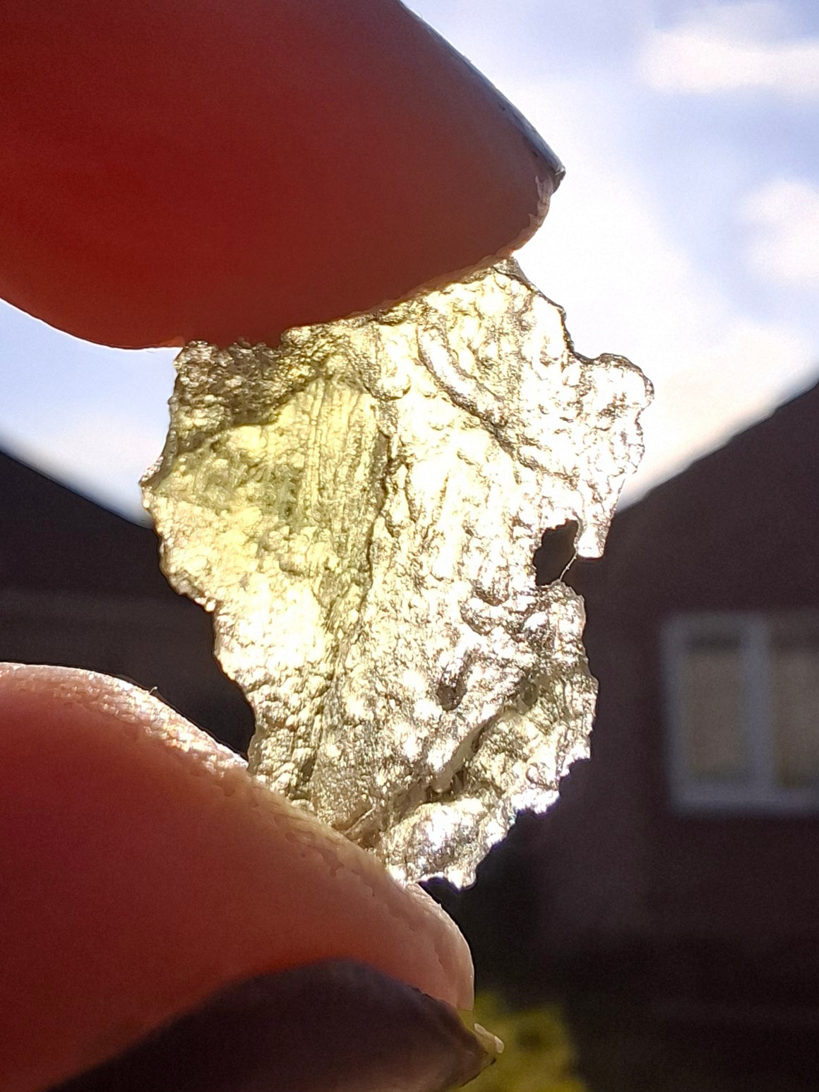Moldavite Piece, 0.80g, Tektite (Ref: 1397)