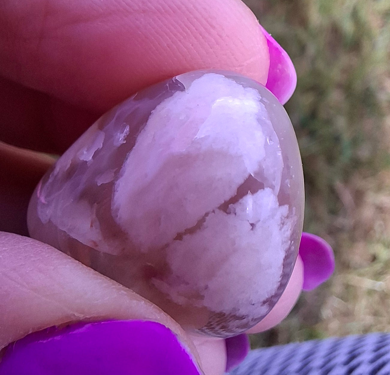Flower Agate, Tumble Stone, Crystal (Ref: T72)