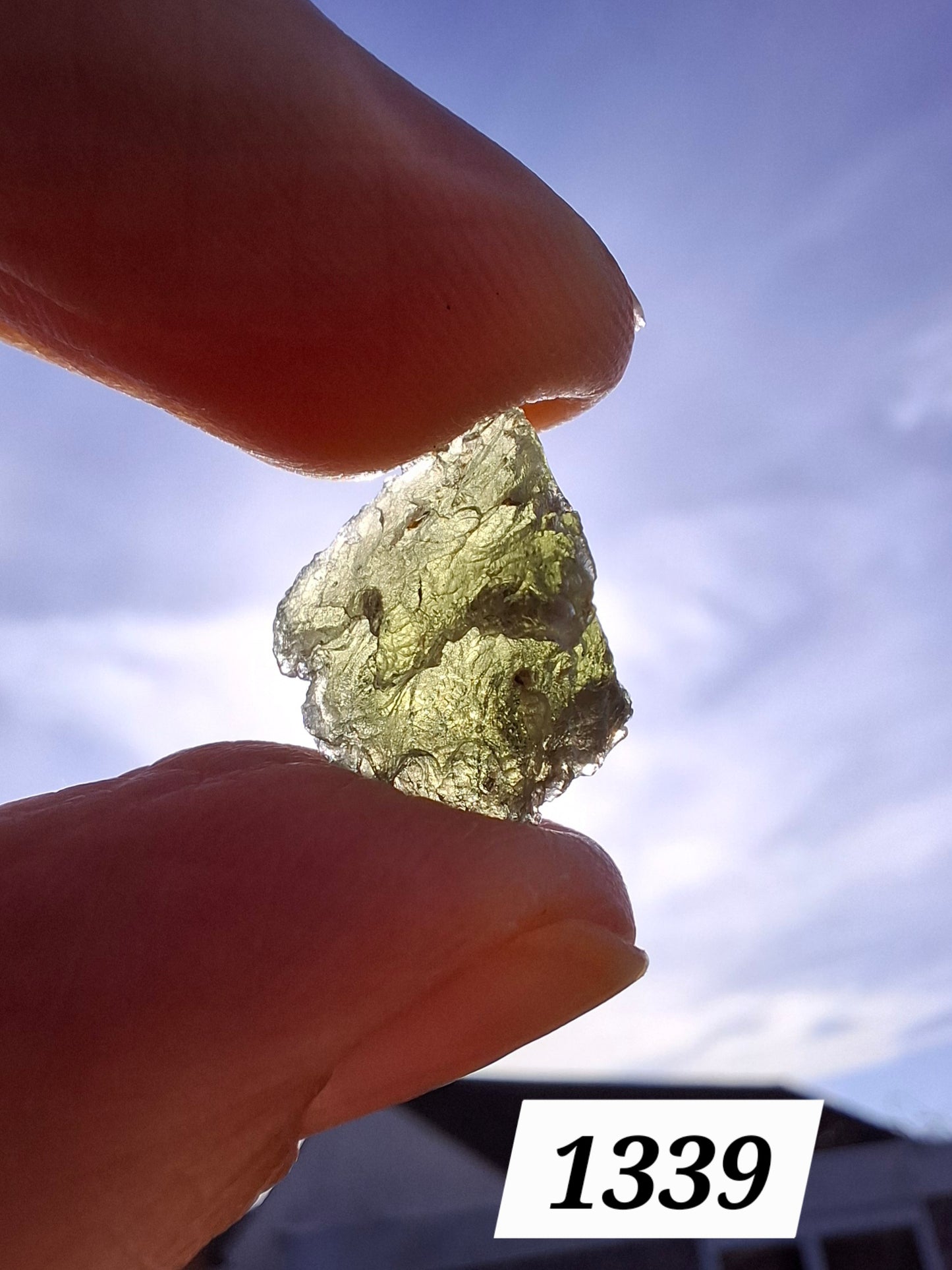 Moldavite Piece, 1.41g, Tektite (Ref: 1339)