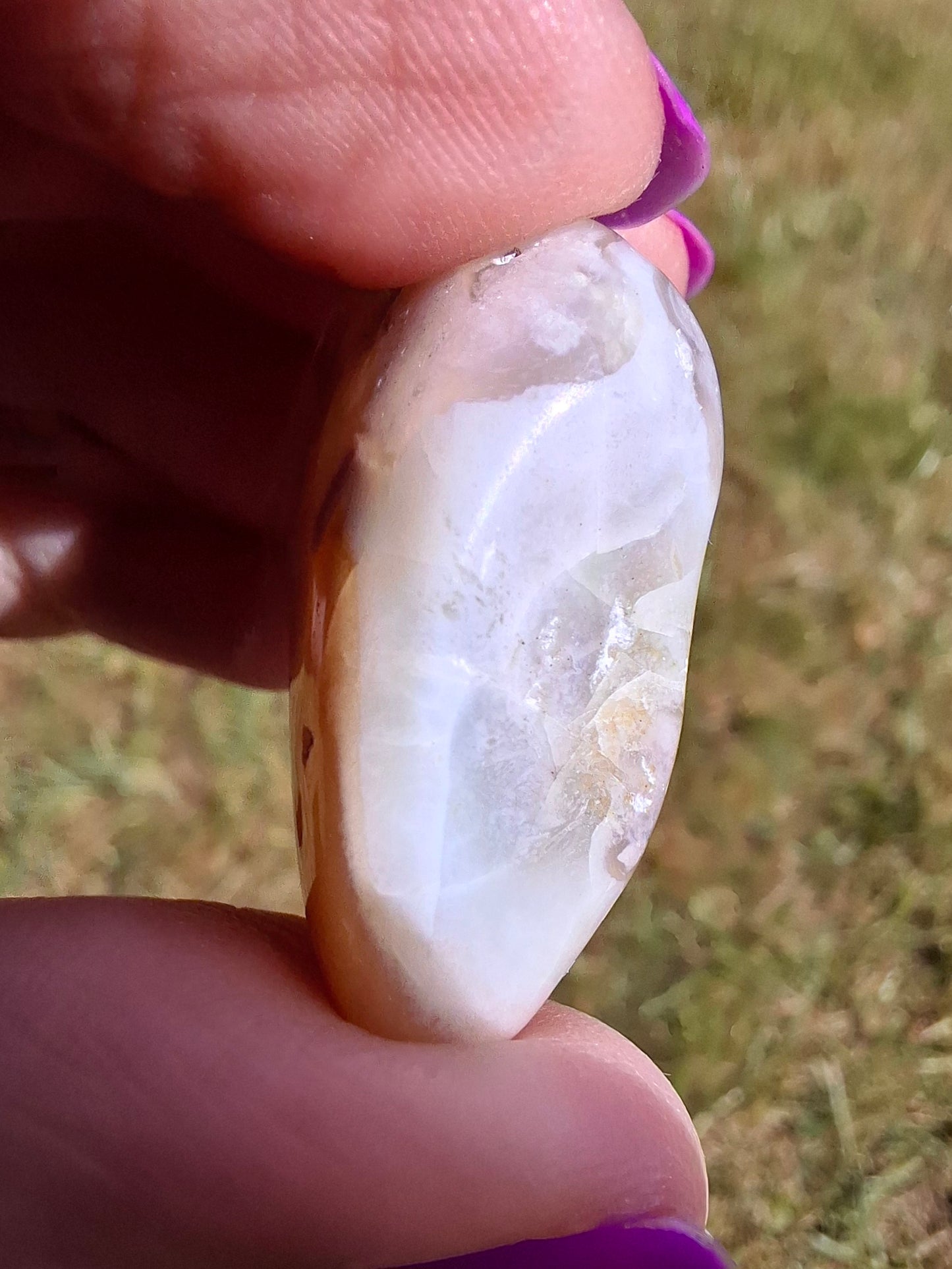 Flower Agate, Tumble Stone, Crystal (Ref: T71)