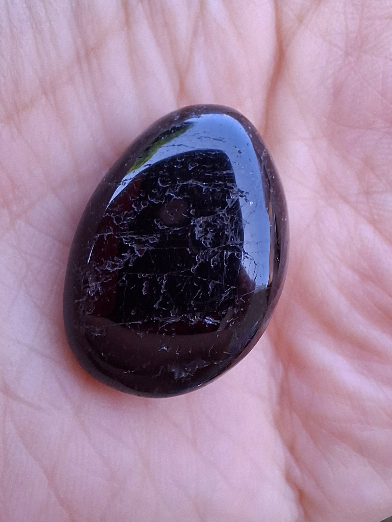 Black Tourmaline, Tumble Stone, Crystal (Ref: T223)