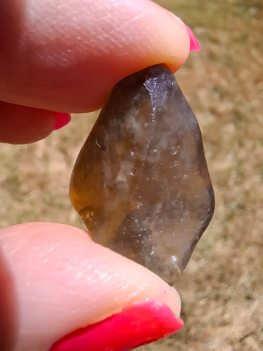 Libyan Desert Glass (darker) Piece, 4.43g, Tektite (Ref: L1361)