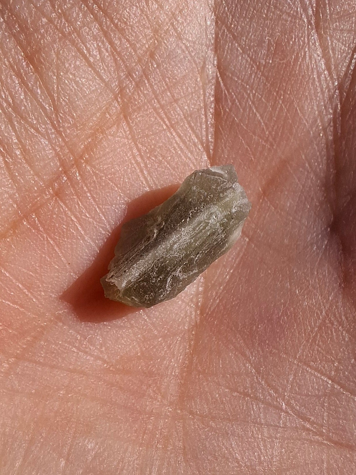 Moldavite Piece, SNOWFLAKE, FROSTED, BRUSNA, Tektite (Ref: 1494)