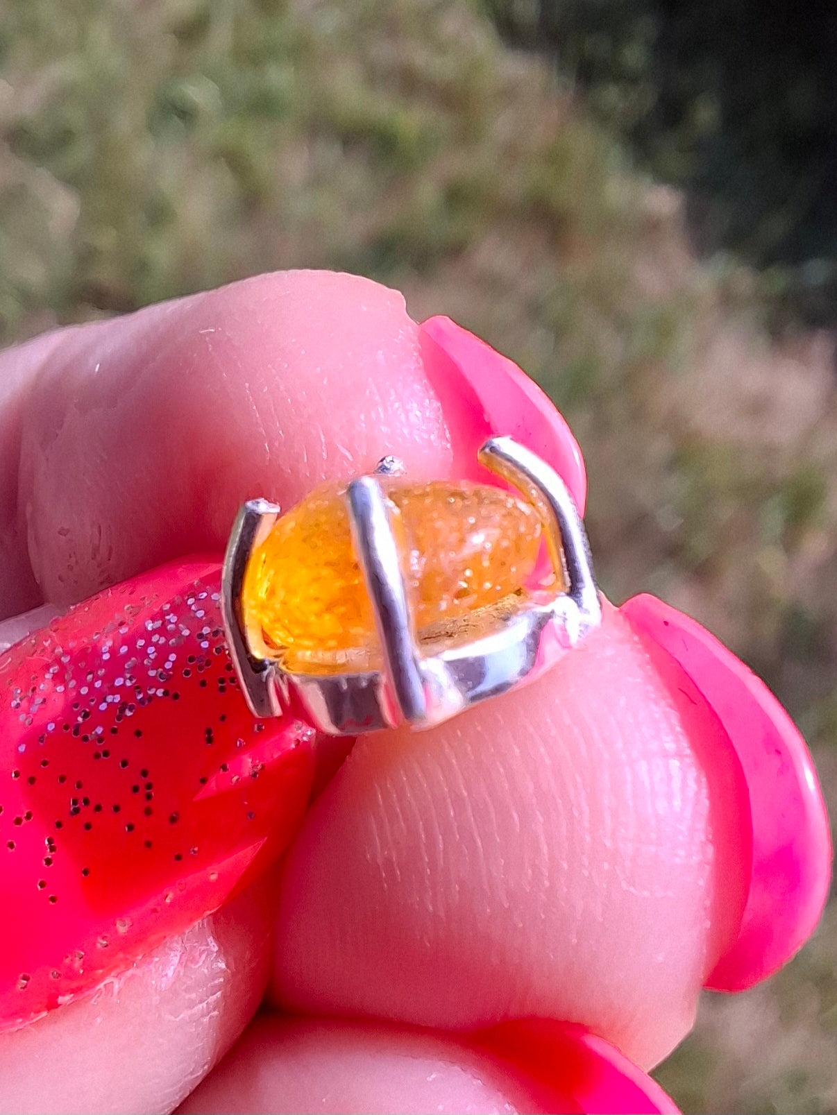 Baltic Amber Pendant, 925 Silver, Fossil (Ref: Ap15)