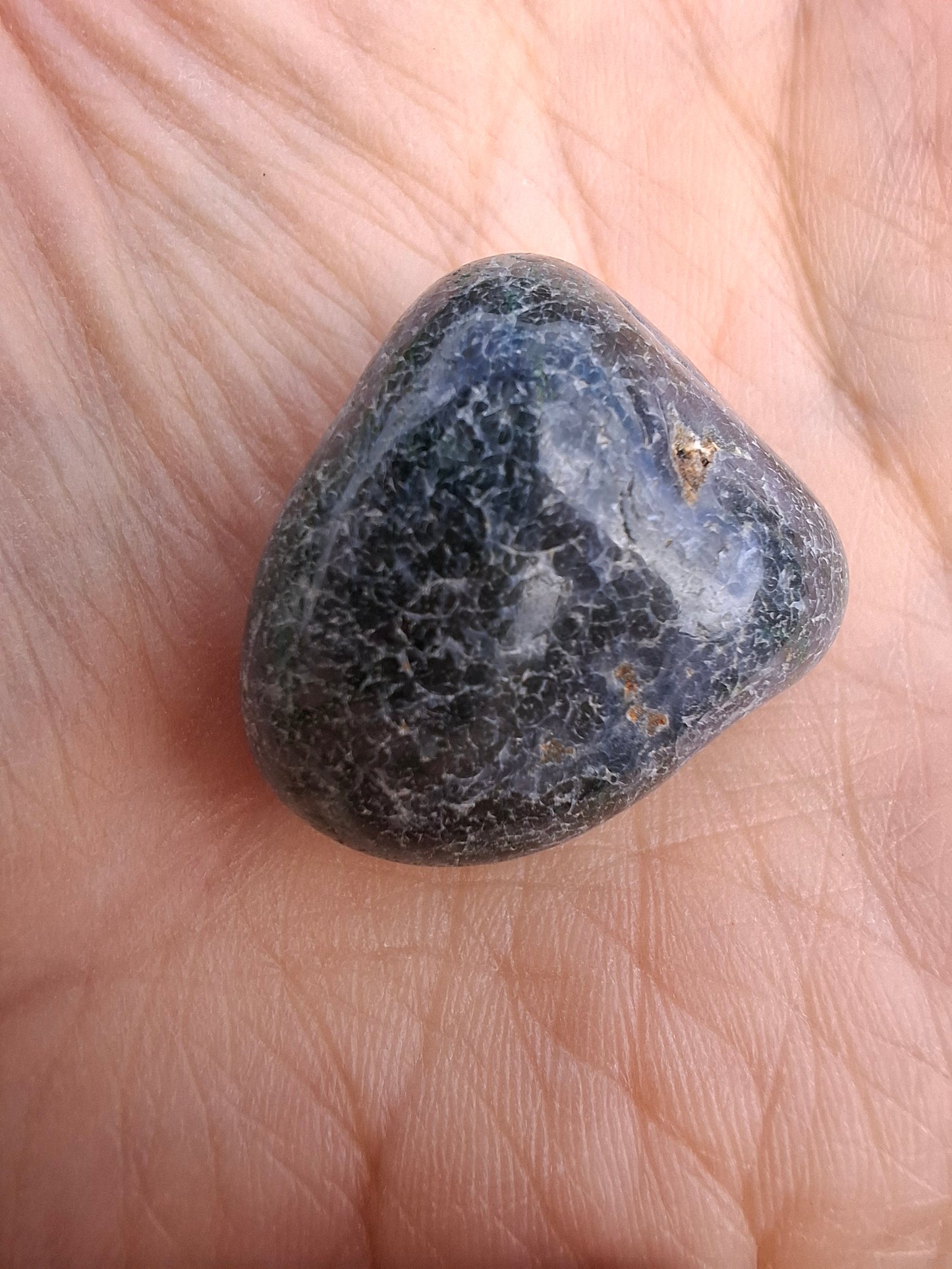 Green Moss Agate, Tumble Stone, Crystal (Ref: T165)