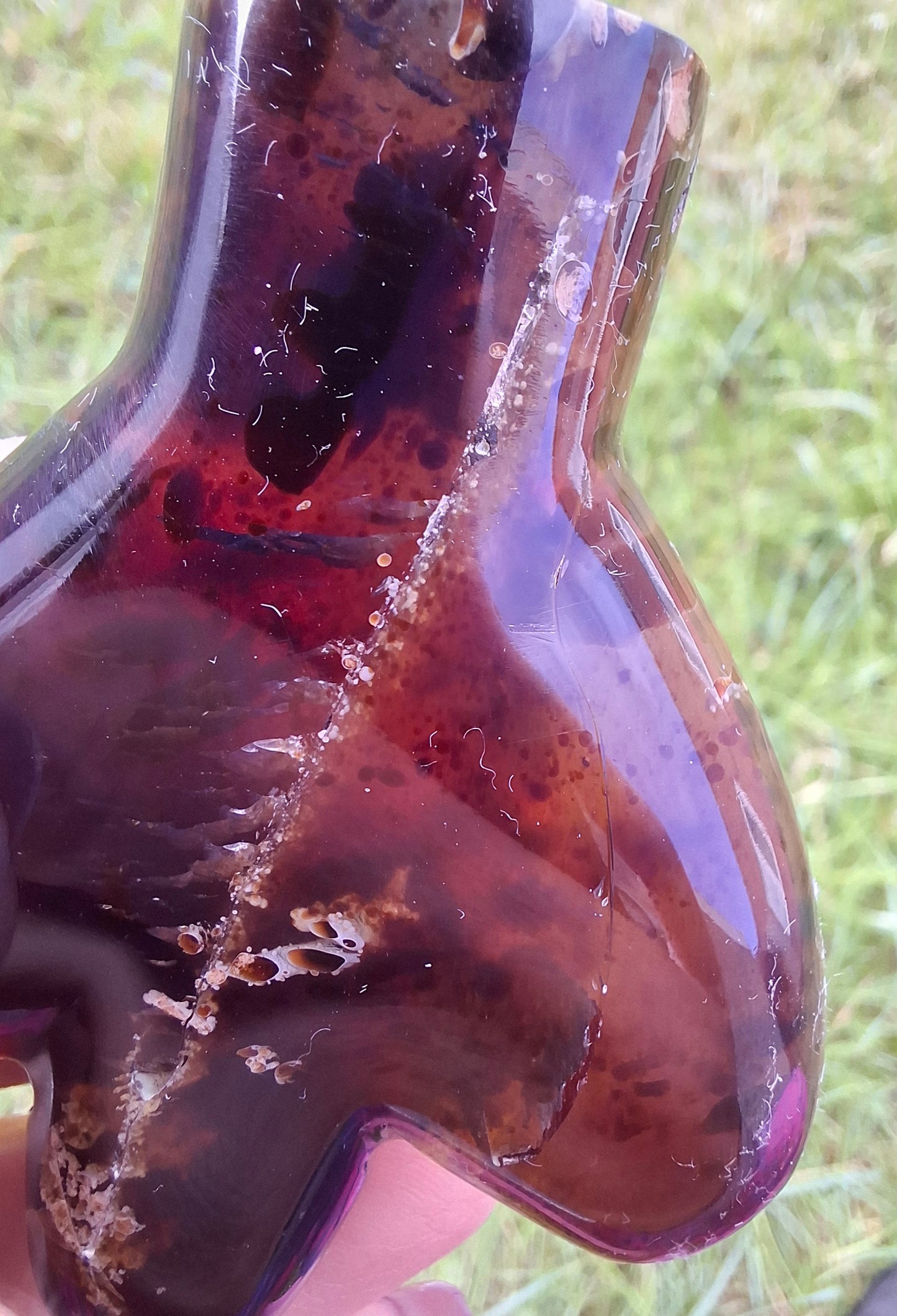 Red Amber Angel, 22.65, Carving, Fossil (Ref: AA3)