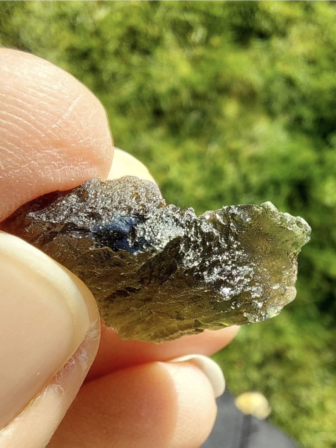 Moldavite Piece, CHLUM, 3.51g, Tektite (Ref: 1053)