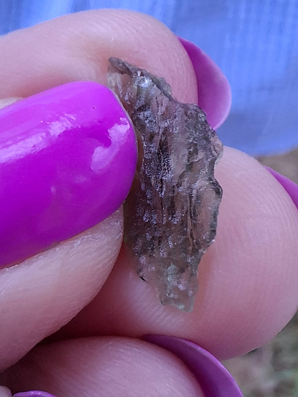 Moldavite Piece, 0.43g, Tektite (Ref: 1435)