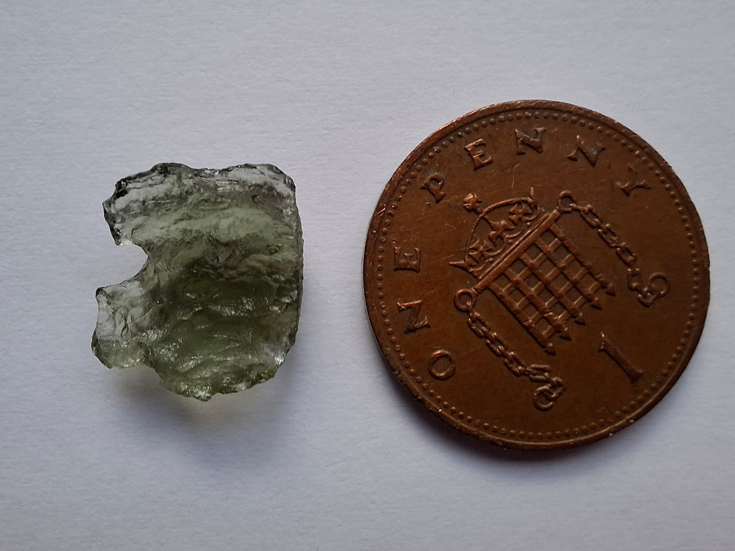 Moldavite Piece, 0.59g, Tektite (Ref: 1428)