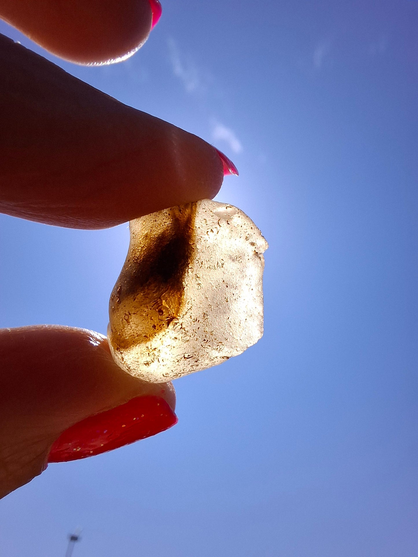 Libyan Desert Glass (darker) Piece, 4.70g, Tektite (Ref: L1372)