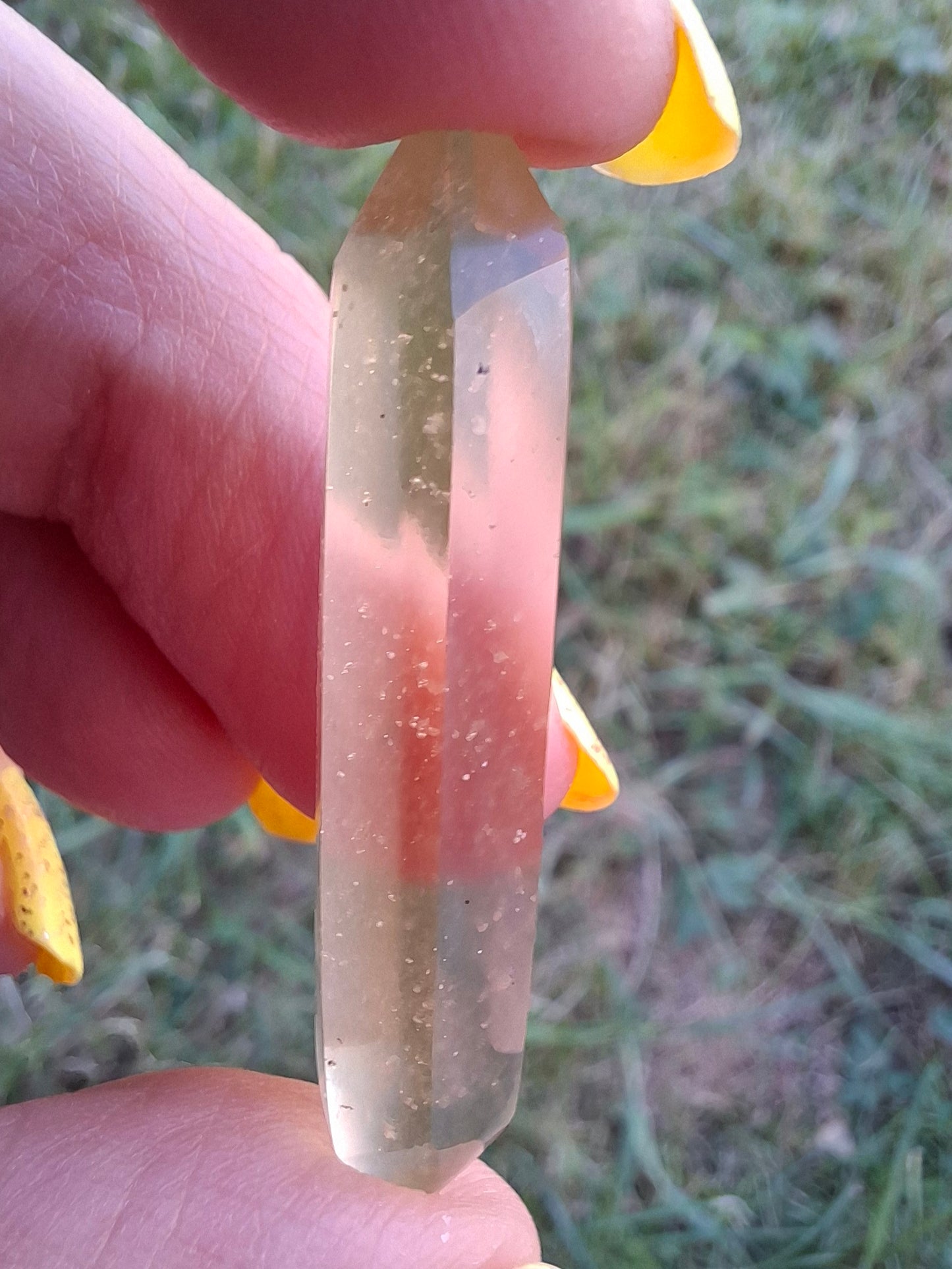 Libyan Desert Glass DT Carving, 4.57g, Tektite (Ref: LDT8)
