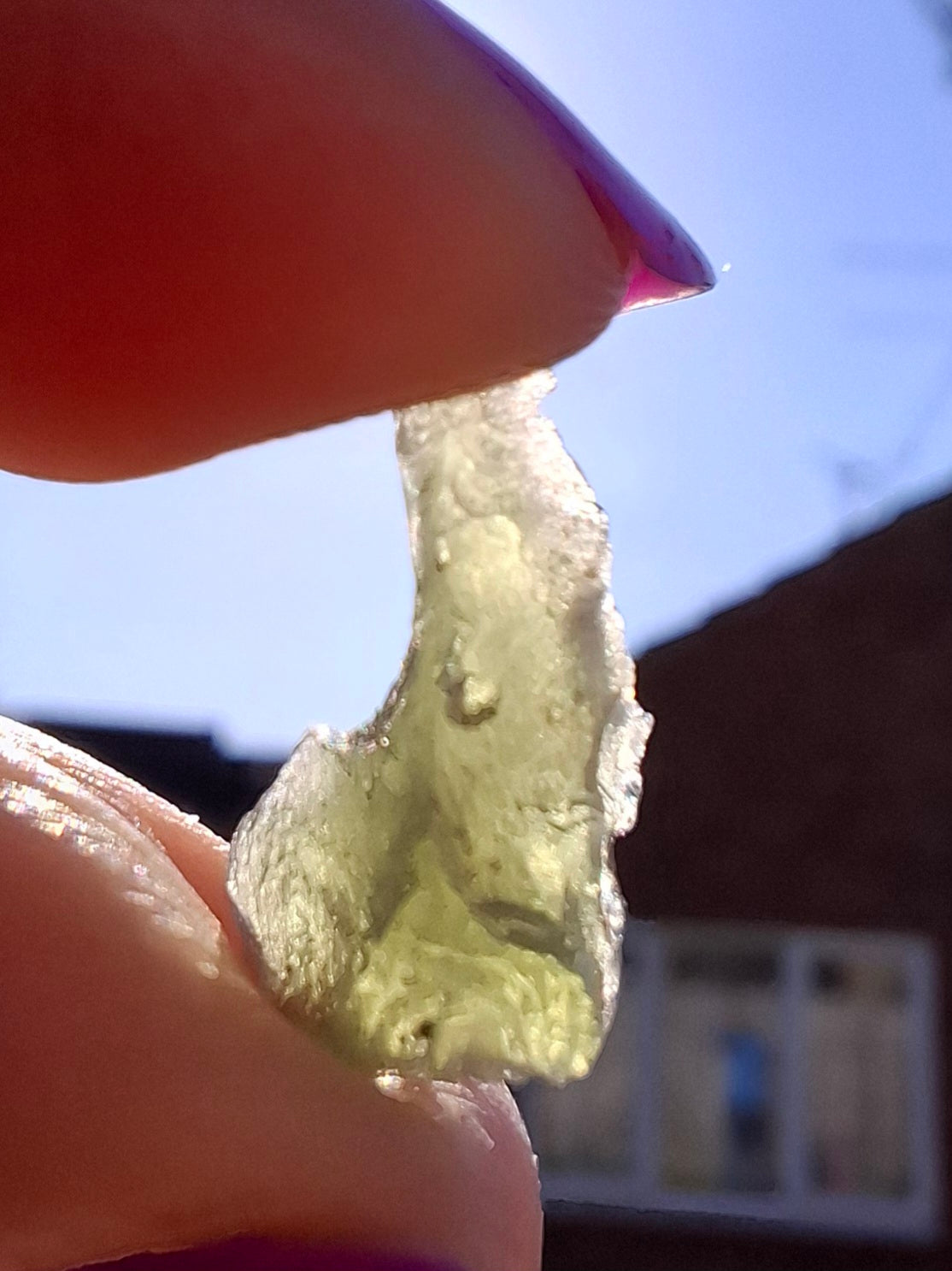 Moldavite Piece, 0.63g, Tektite (Ref: 1447)