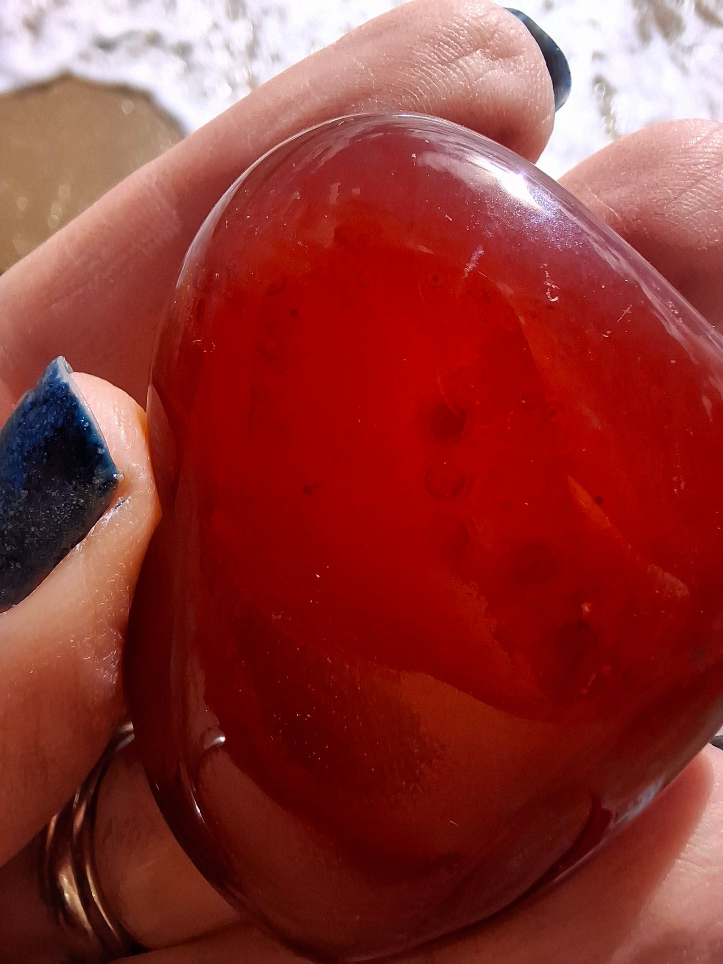 Druzy Carnelian Heart, Crystal (Ref:DCH2)