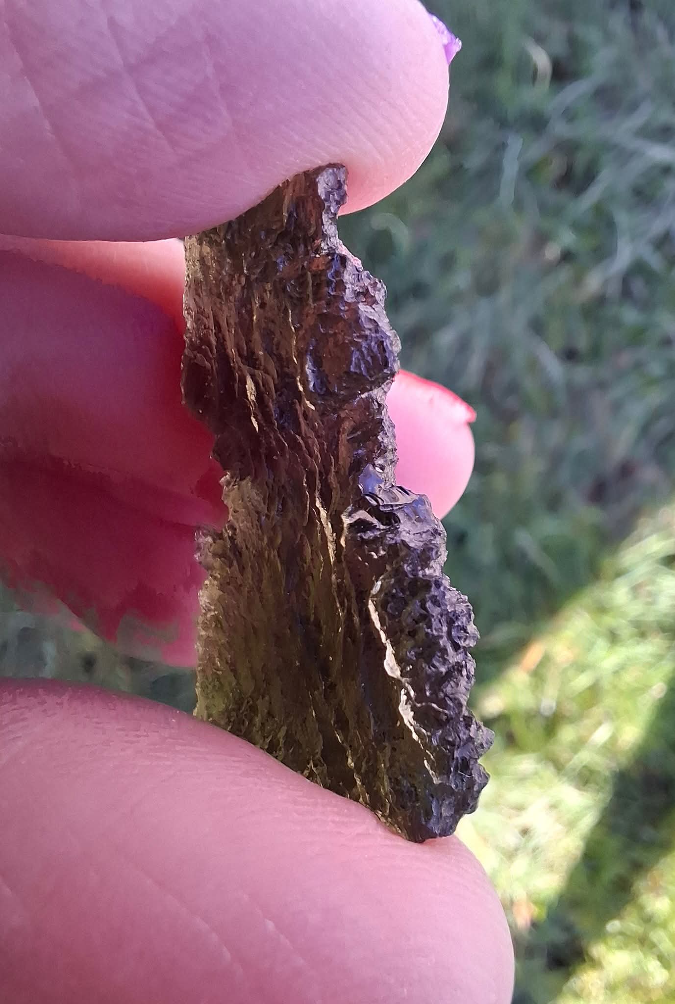 Moldavite Piece, PARYZ, 3.65g, Tektite (Ref: 1299)
