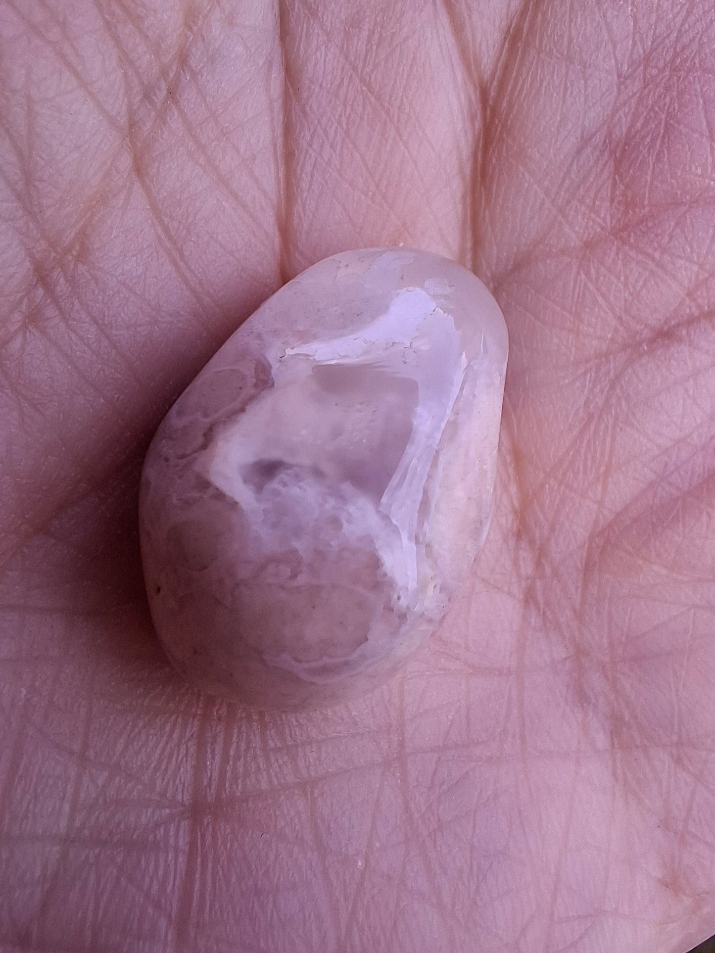 Flower Agate, Tumble Stone, Crystal (Red: T73)