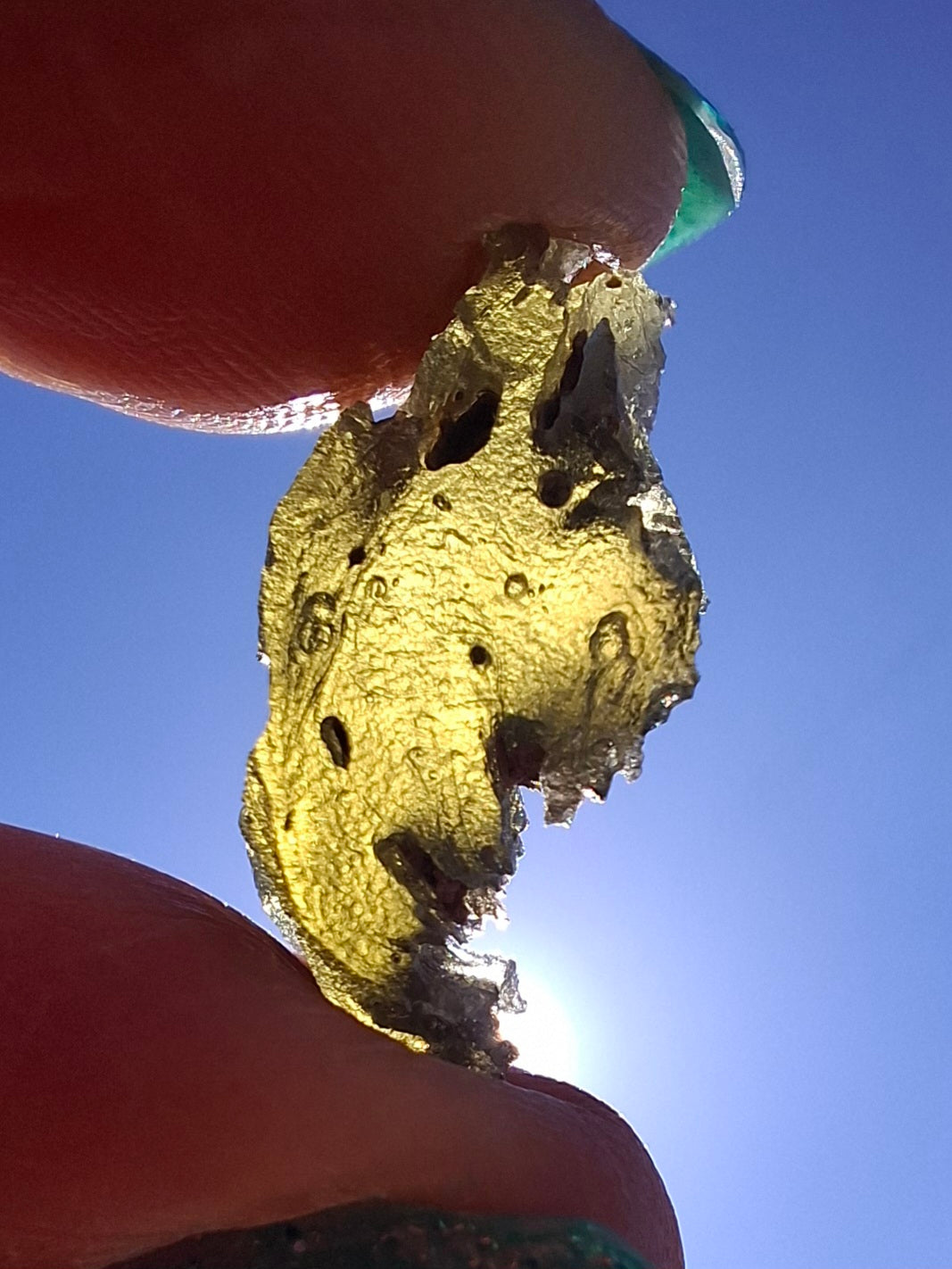 Moldavite Piece, 1.67g, Tektite (Ref: 1423)