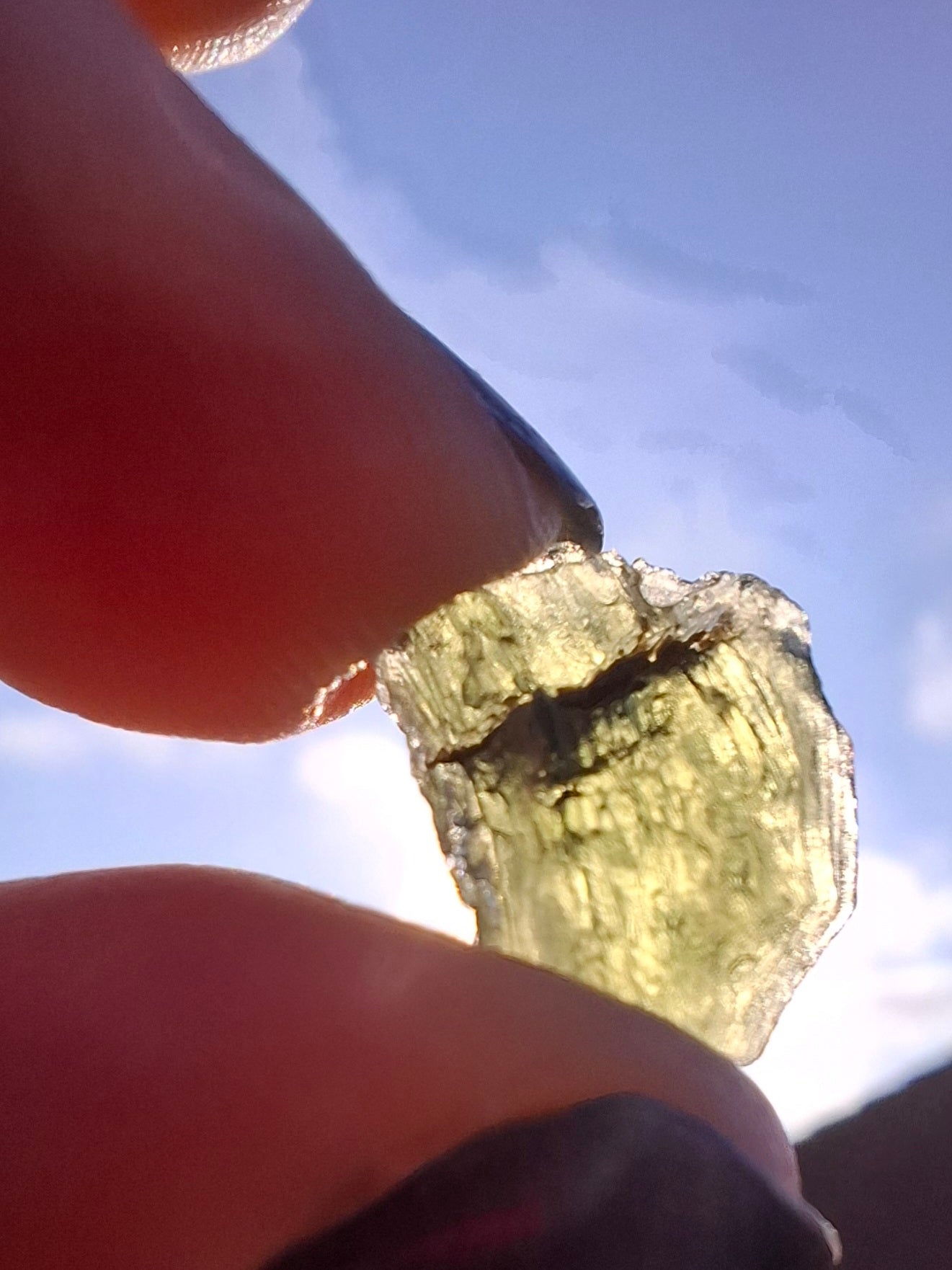 Moldavite Piece, 1.00g, Tektite (Ref: 1399)
