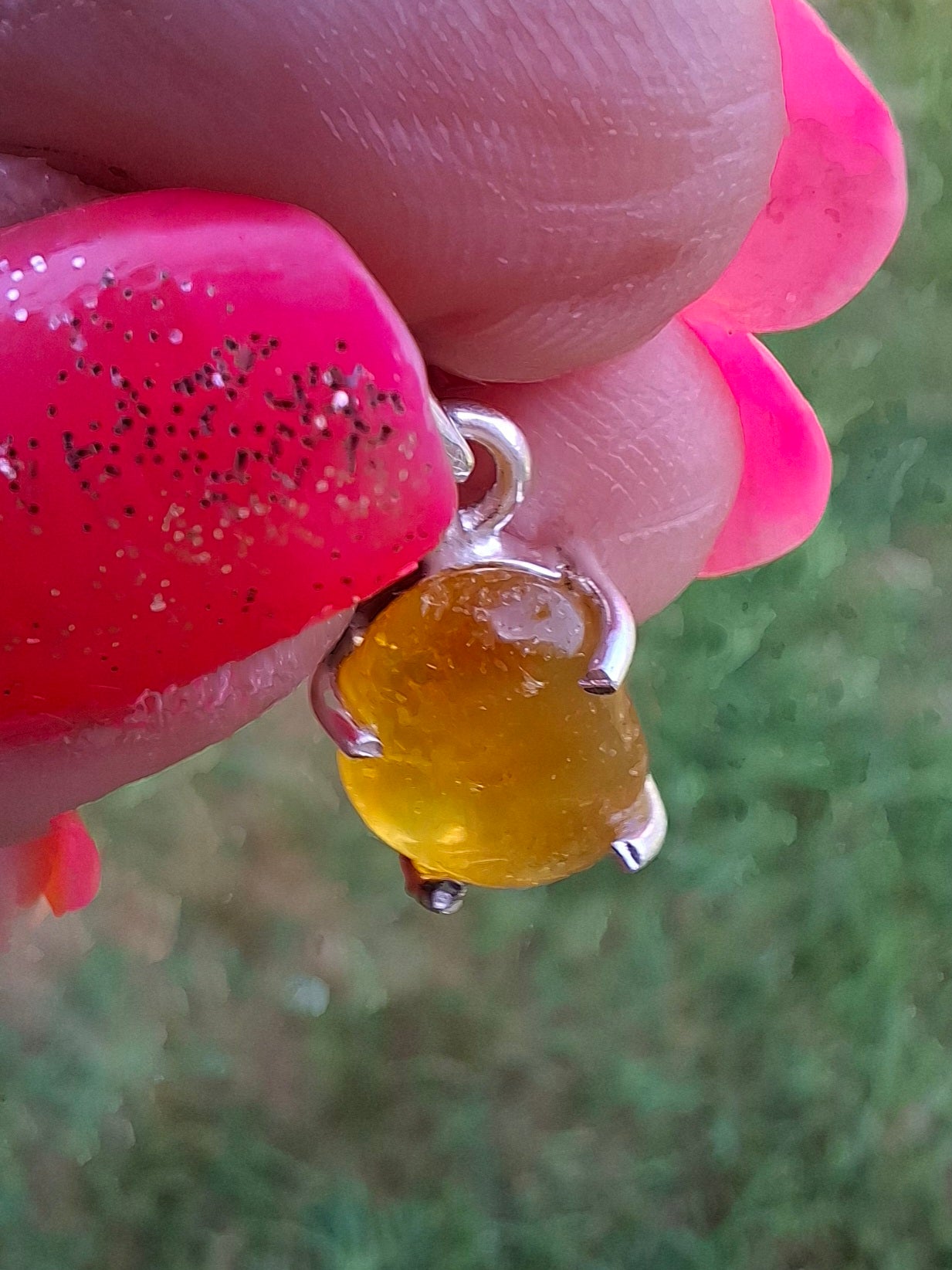 Baltic Amber Pendant, 925 Silver, Fossil (Ref: AP26)