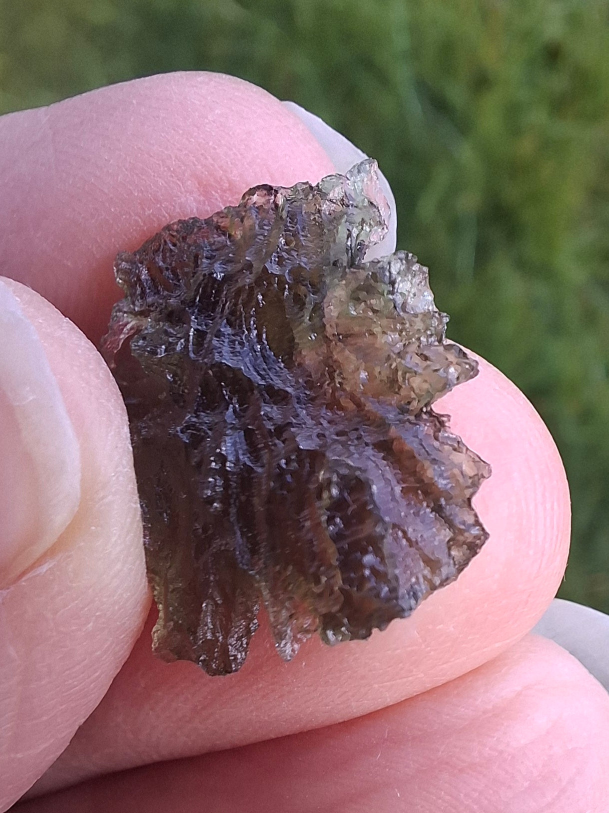 Moldavite Piece, JEZKOVNA BESEDNICE, 1.63g, Tektite (Ref: 1272)