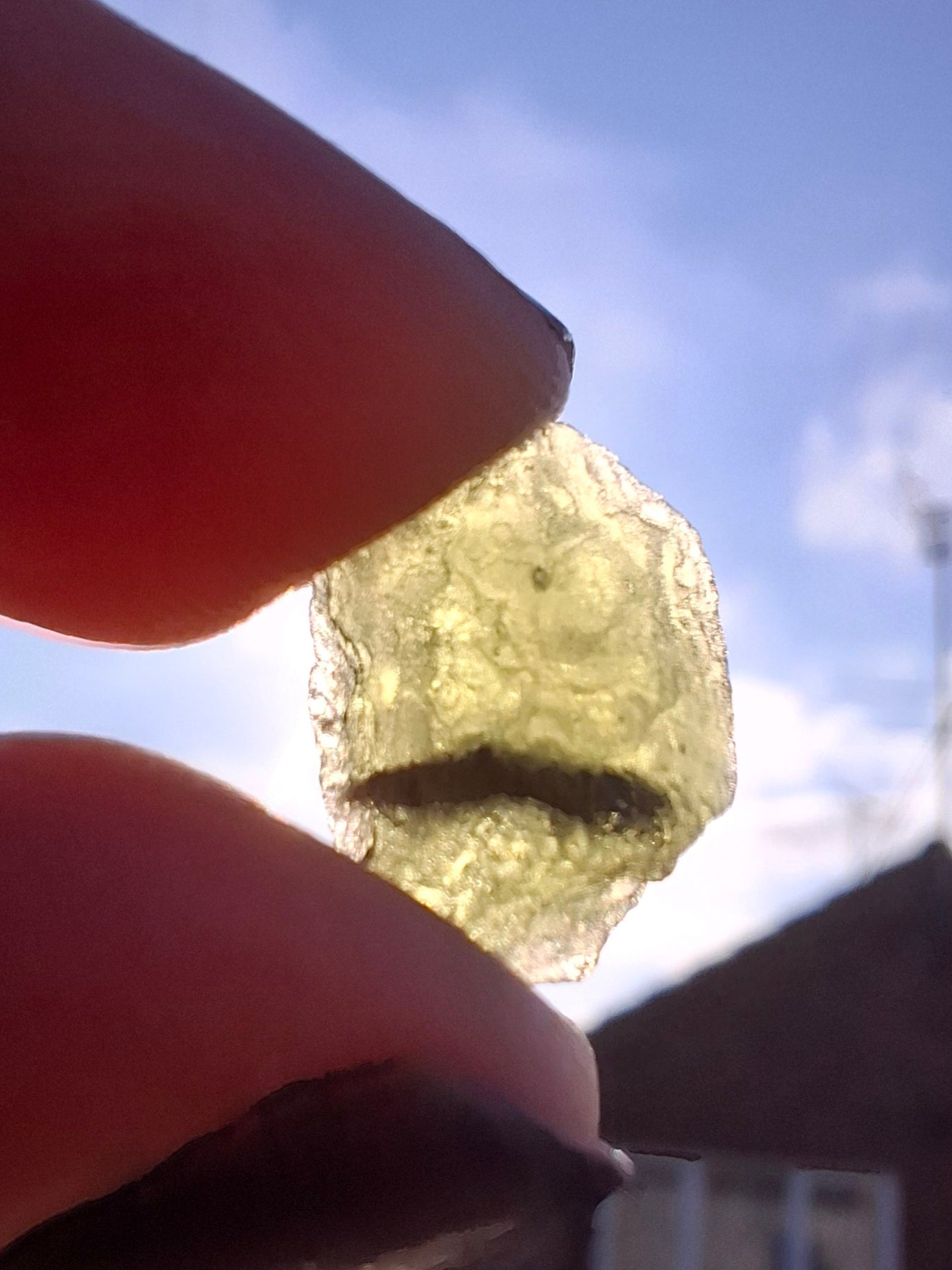 Moldavite Piece, 1.00g, Tektite (Ref: 1399)