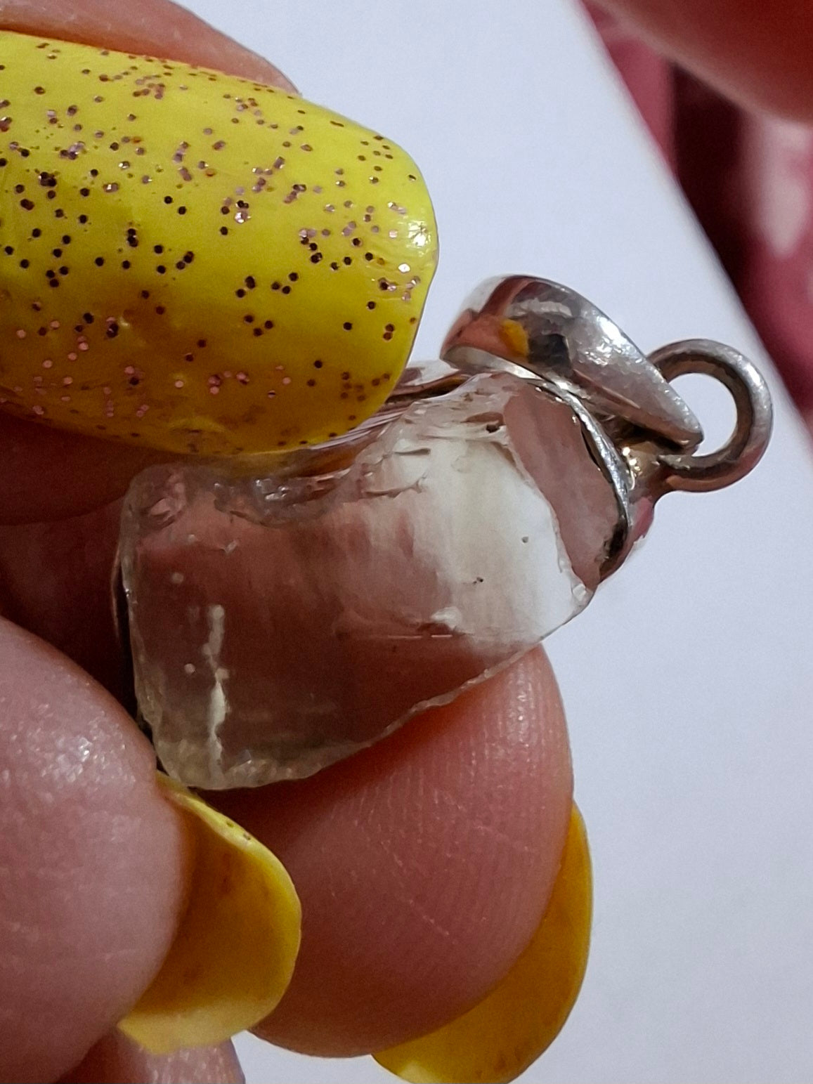 Libyan Desert Glass Pendant, 925 Silver, Tektite (Ref: LP105)
