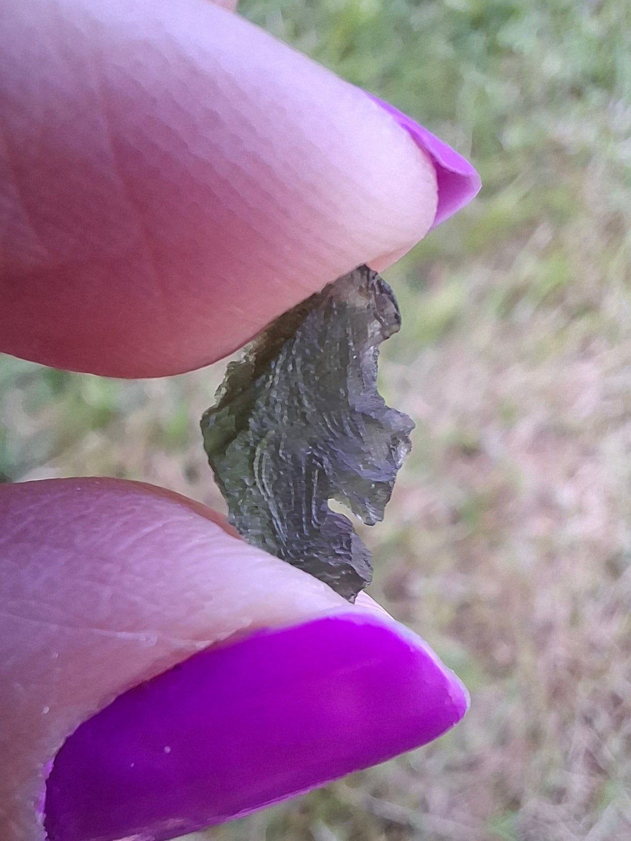 Moldavite Piece, 0.51g, Tektite (Ref: 1450)