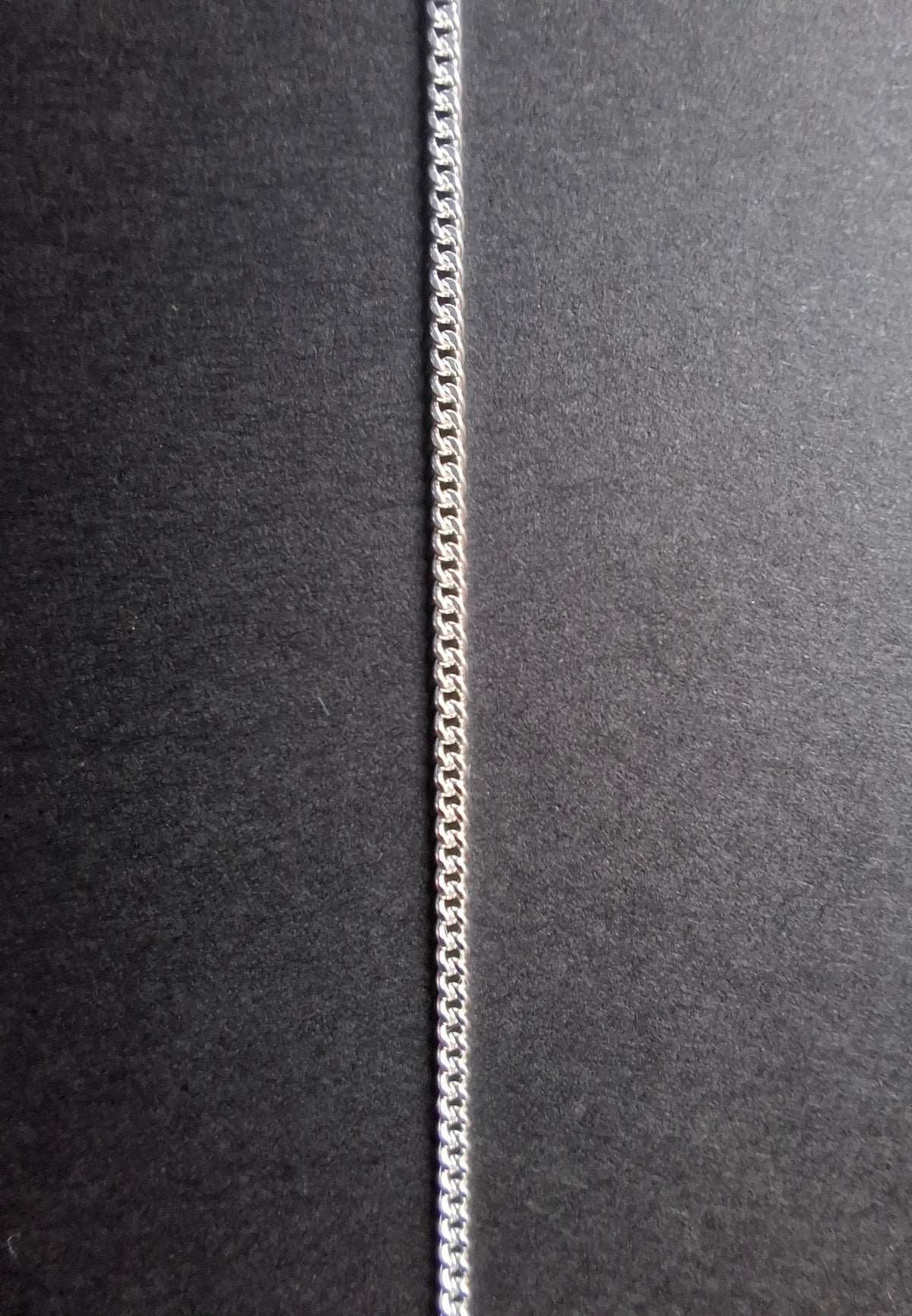 Curb Diamond cut, 1.2mm, 18 inch, 925 Silver CHAIN (Ref: chain-5)
