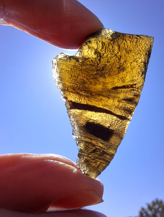 Moldavite Piece, JAKULE, 11.71g, Tektite (Ref: 1173)