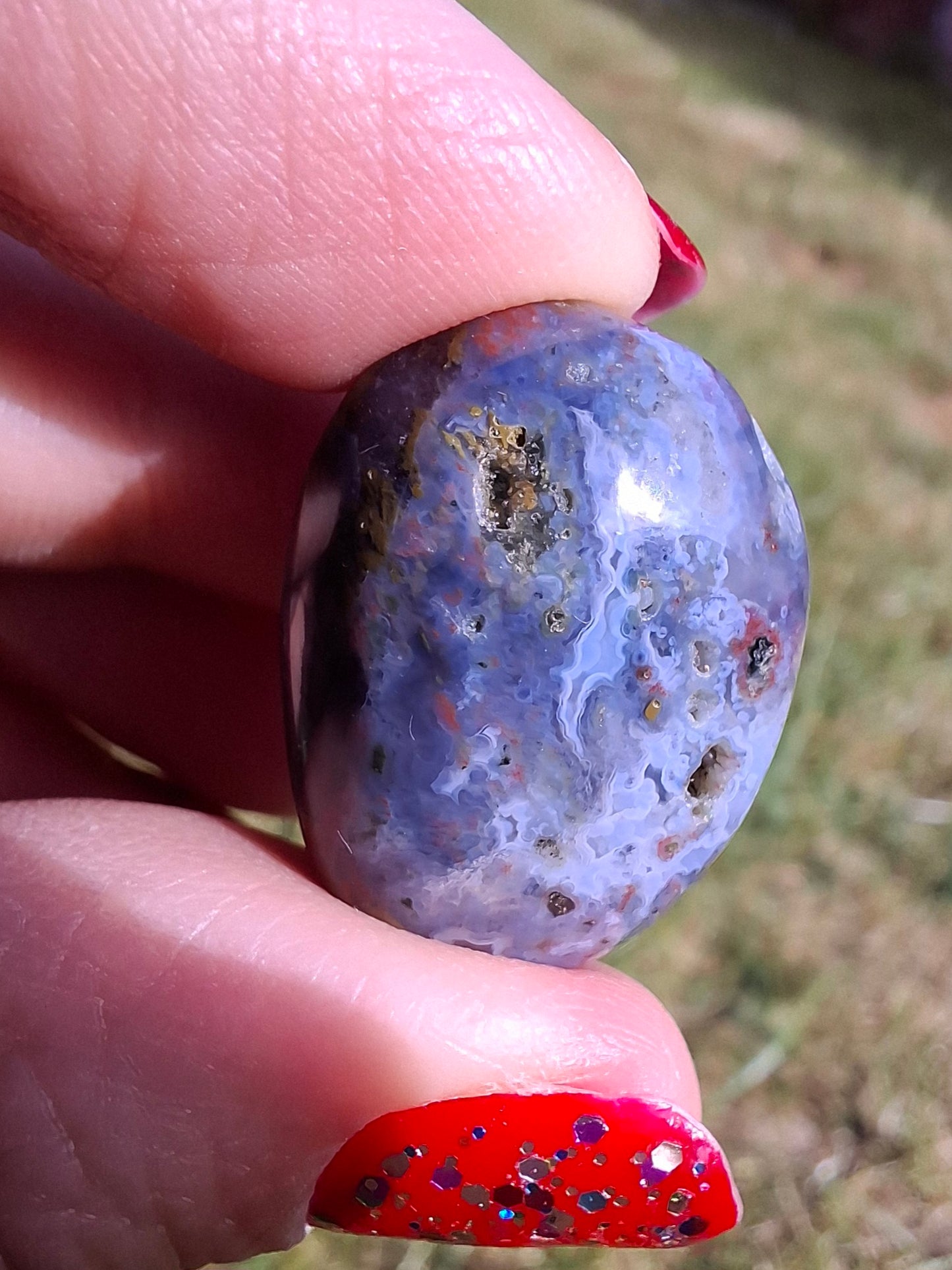 Ocean Jasper, Tumble Stone, Crystal (Ref: T201)