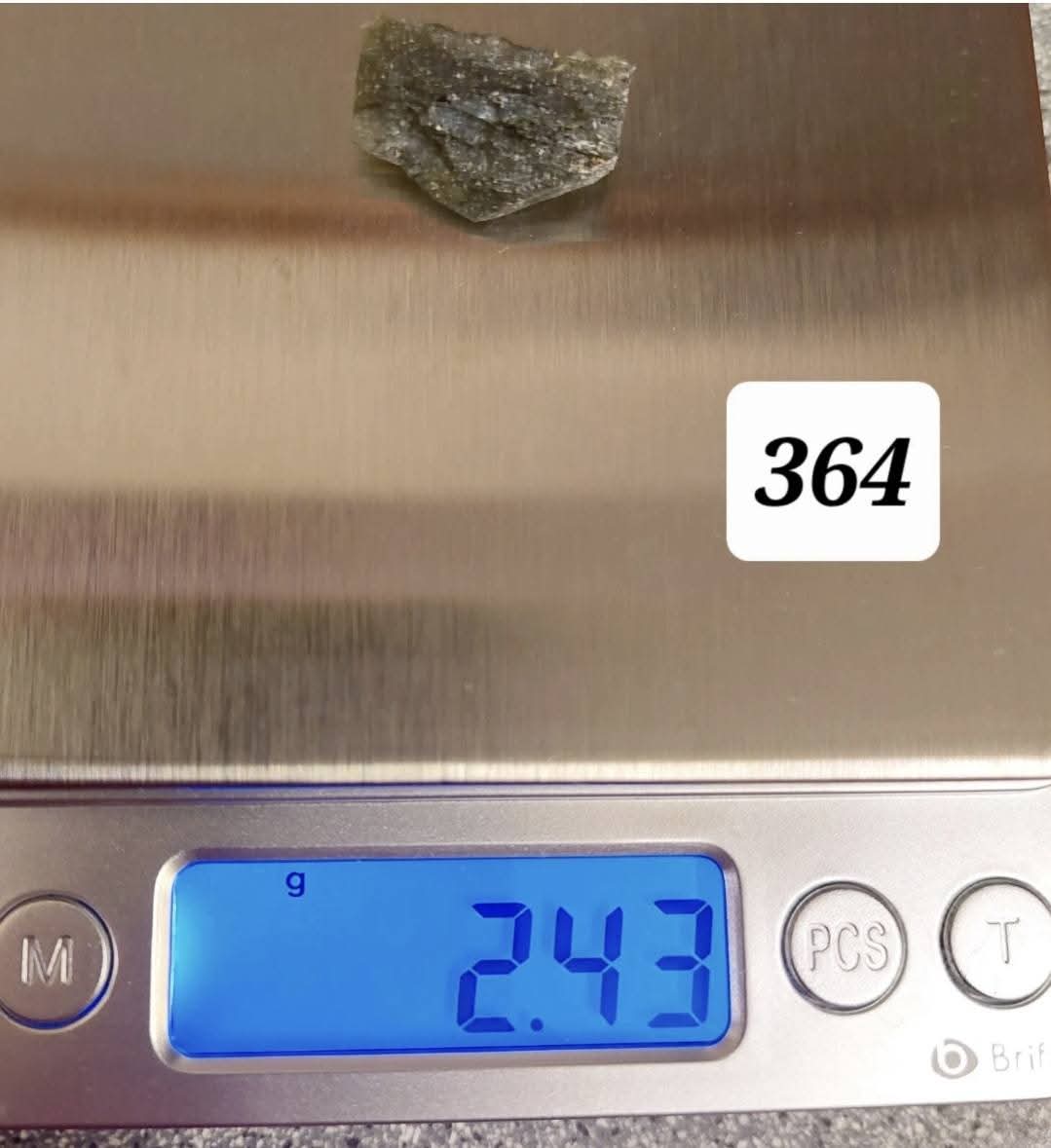 Moldavite Piece, 2.43g, Tektite (Ref: 364)