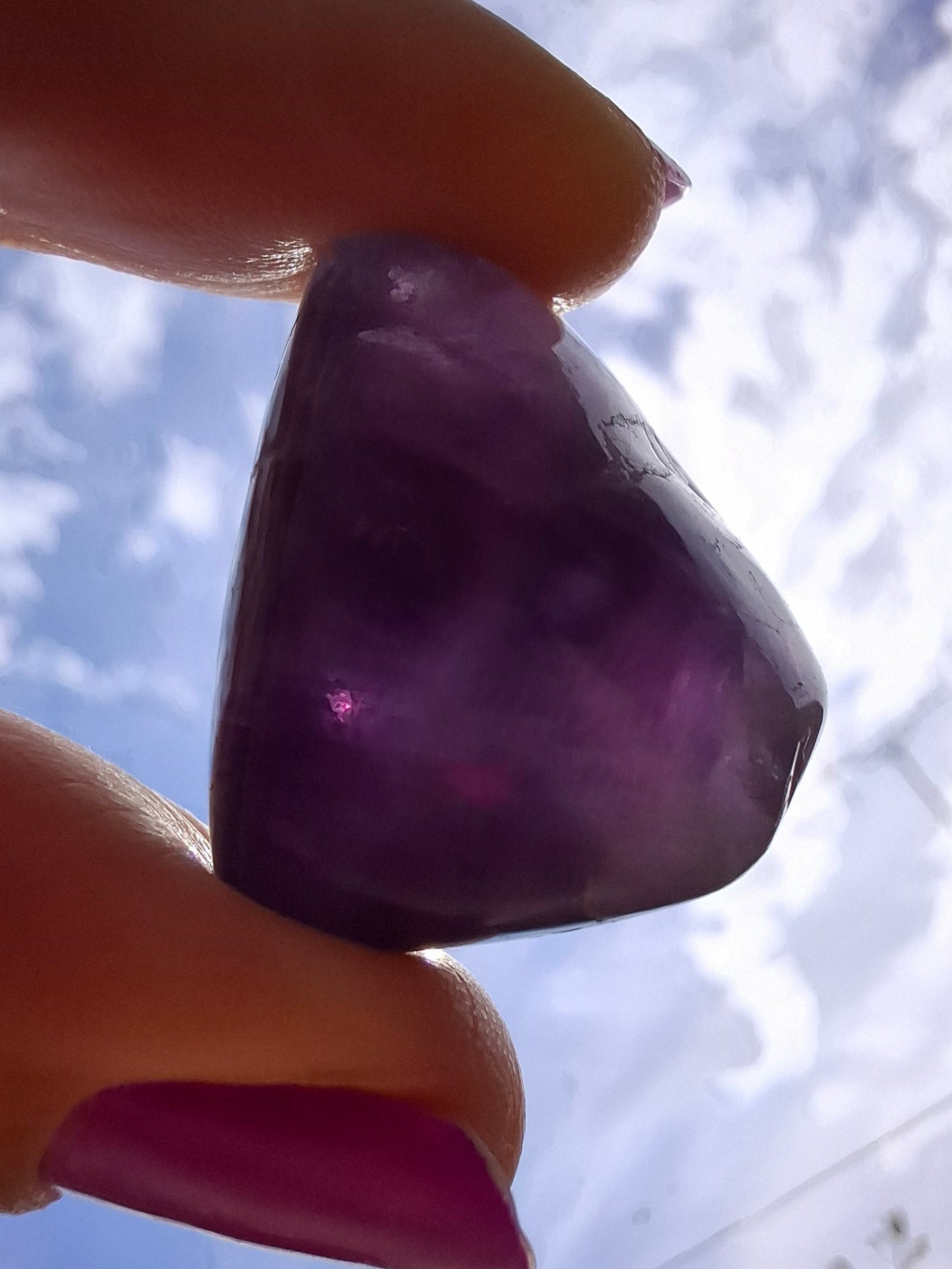 Fluorite, Tumble Stone, Crystal (Ref: T54)