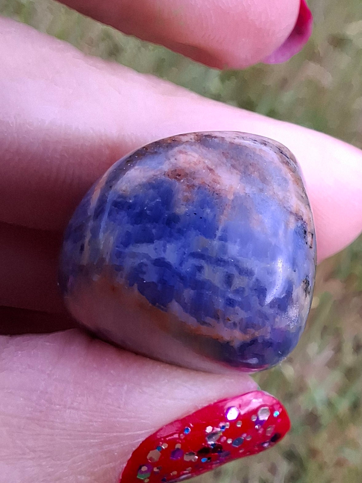 Sodalite, Tumble Stone, Crystal (Ref: T155)