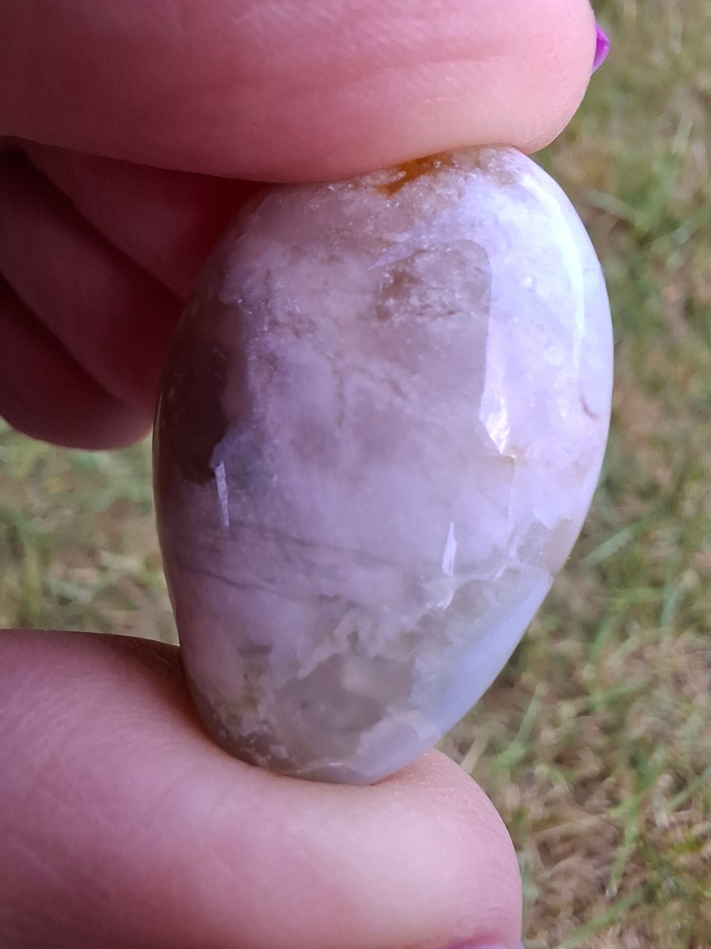 Flower Agate, Tumble Stone, Crystal (Ref: T70)