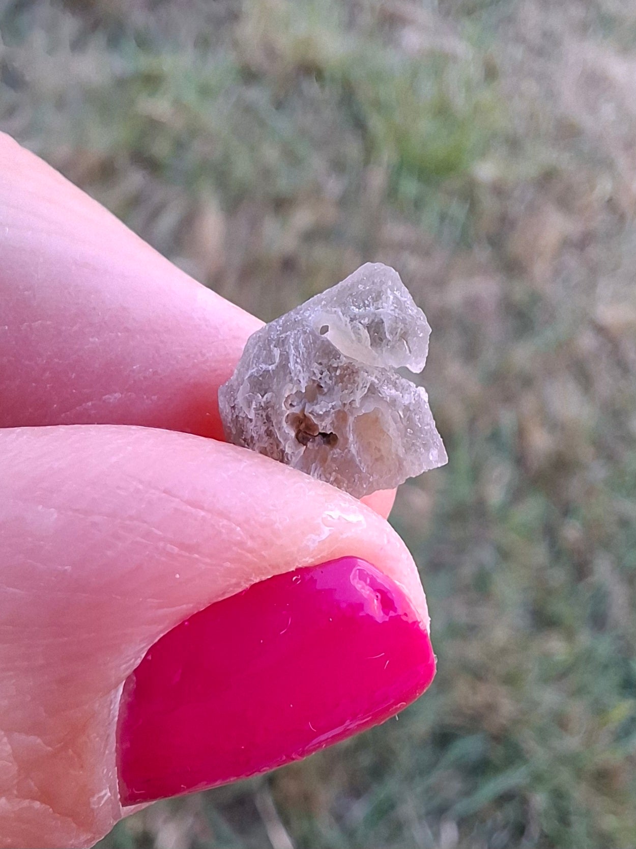 Moldavite Piece, SNOWFLAKE, FROSTED, BRUSNA, 0.31g, Tektite (Ref: 1500)