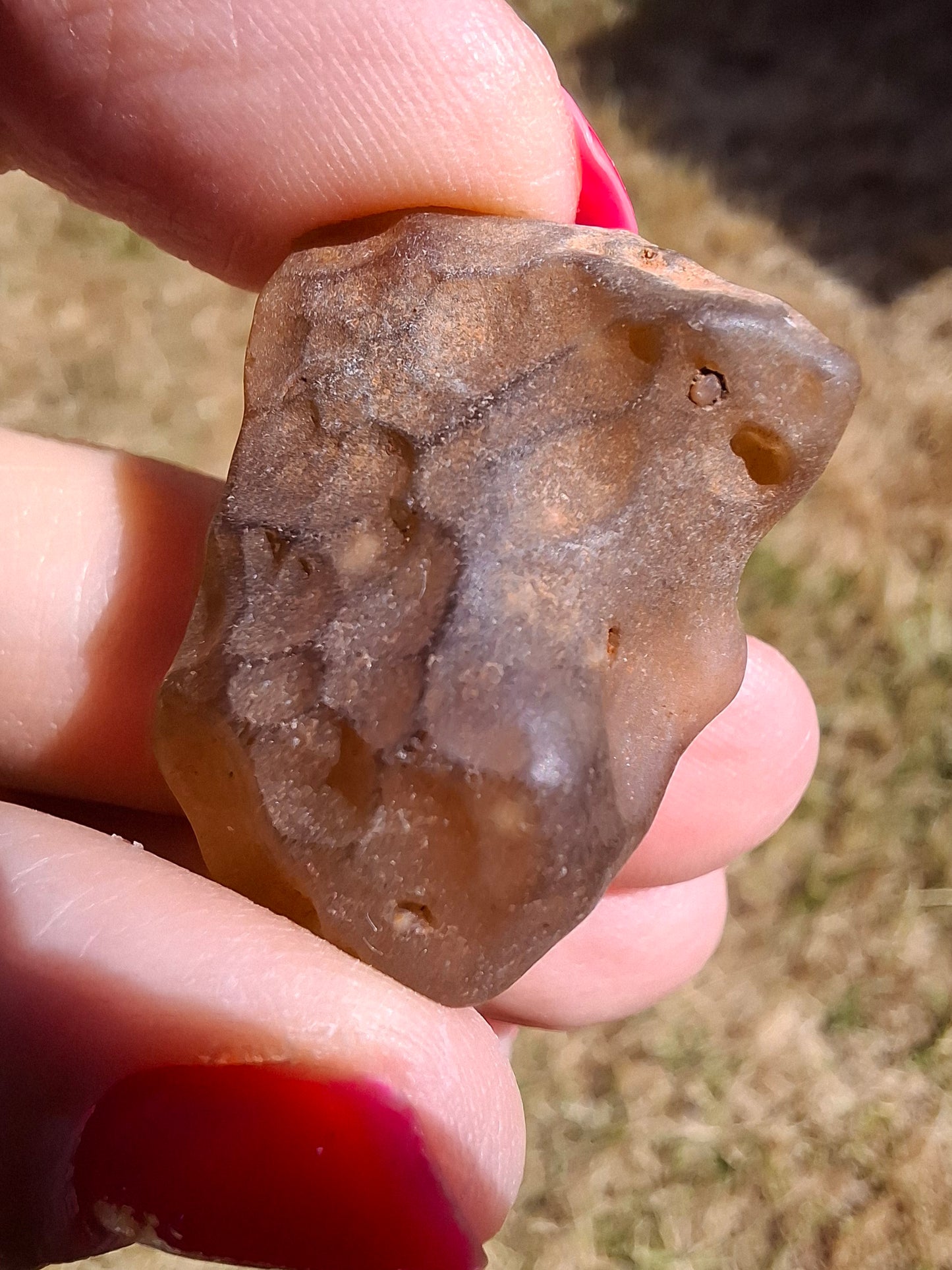 Libyan Desert Glass (darker) Piece, 10.25g, Tektite (Ref: L1368)