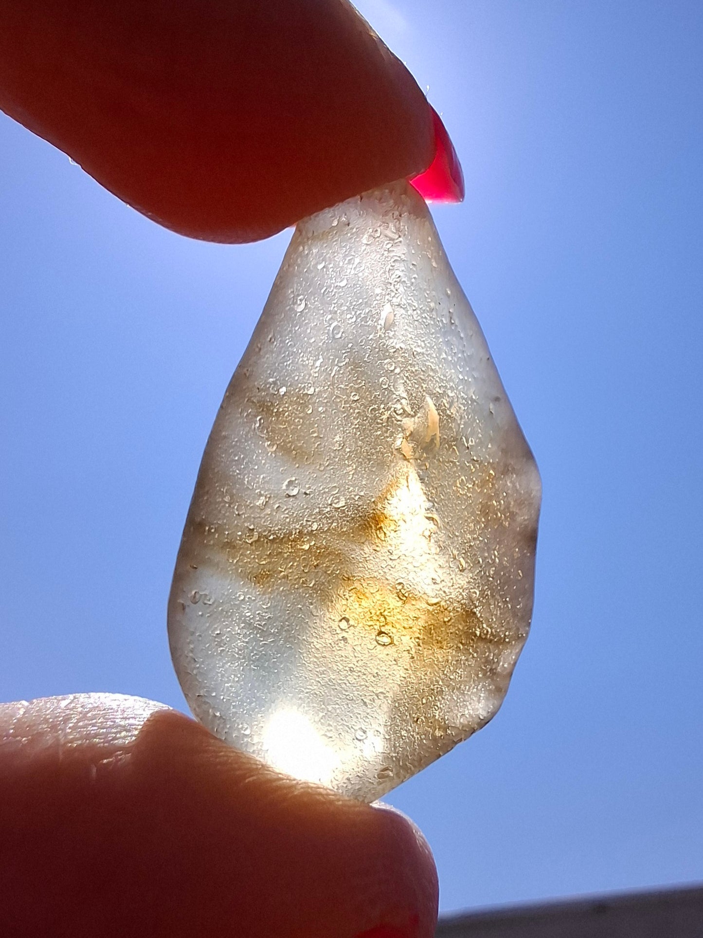 Libyan Desert Glass (darker) Piece, 7.38g, Tektite (Ref: L1375)
