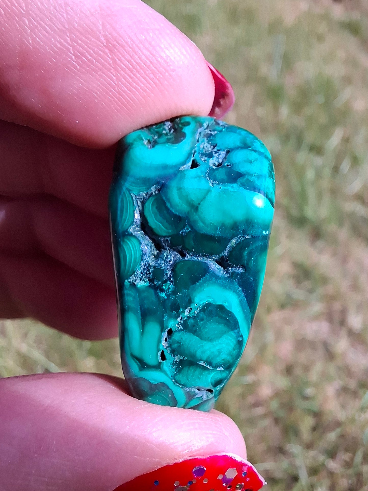 Malachite, Tumble Stone, Crystal (Ref: T157)