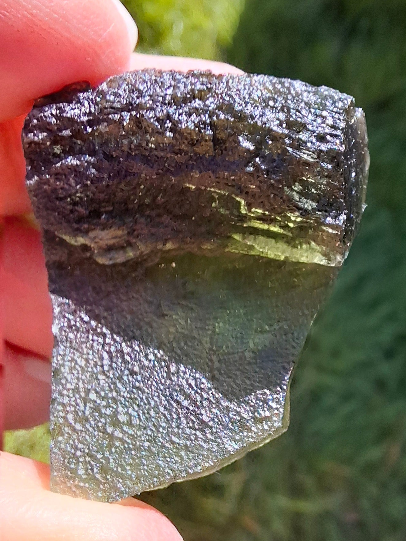 Moldavite Piece, SLAVCE, 13.52g, Tektite (Ref: 1178)