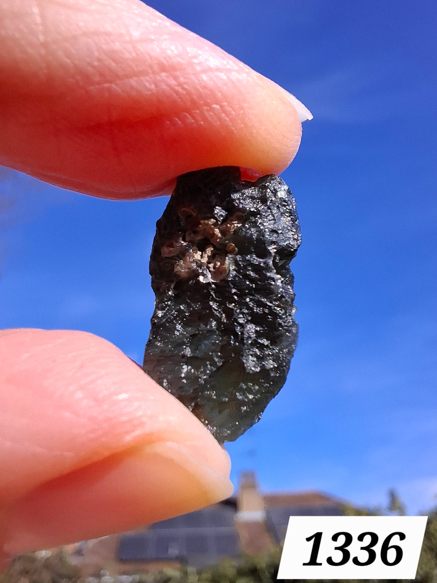 Moldavite Piece, 2.26g, Tektite (Ref: 1336)