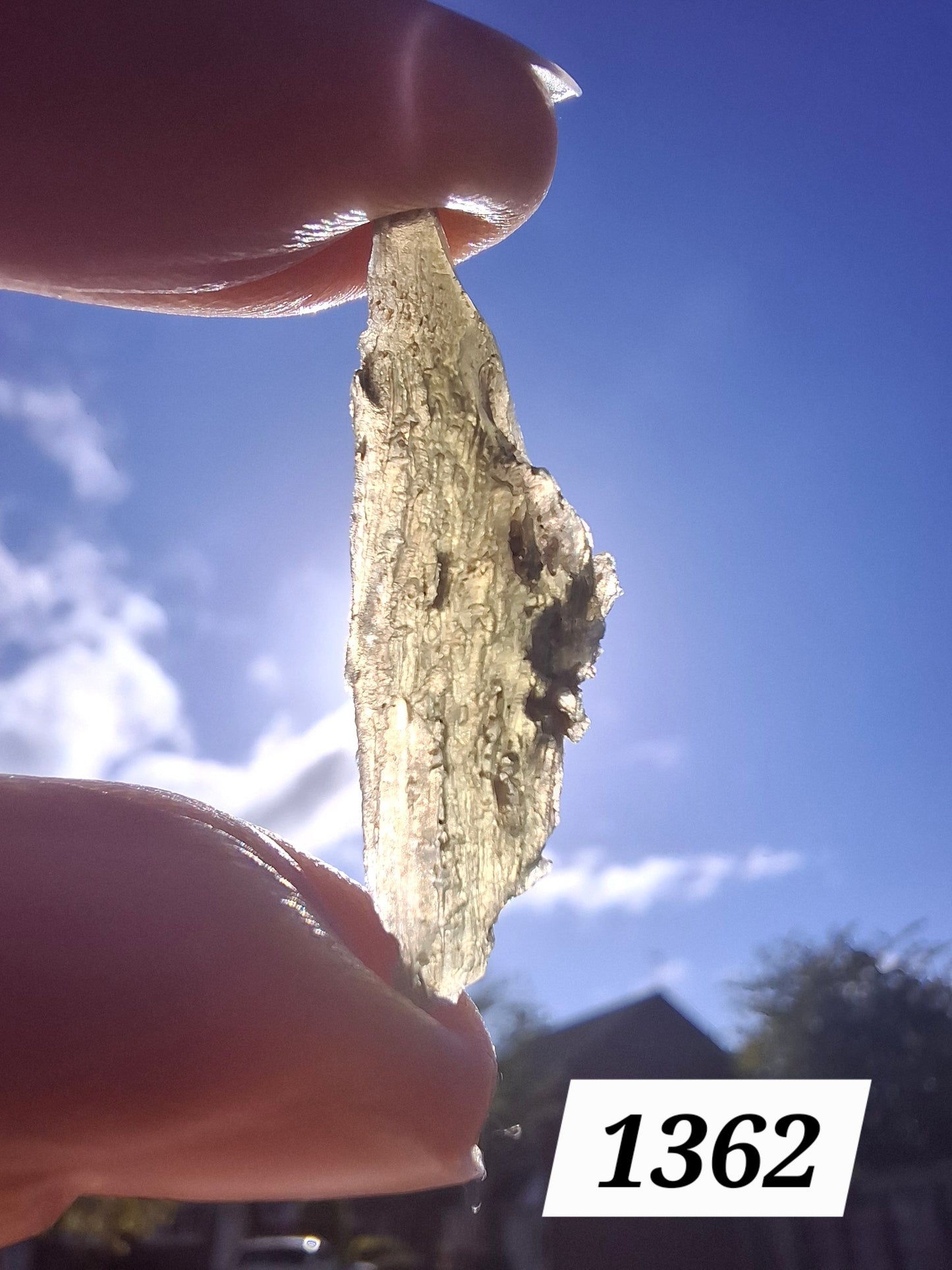 Moldavite Piece, 0.83g, Tektite (Ref: 1362)