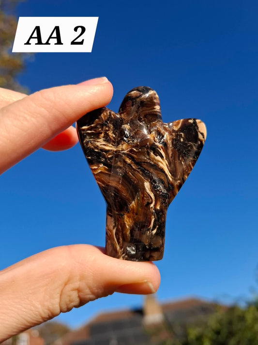 Red Amber Angel, 17.96g, Carving, Fossil (Ref: AA2)